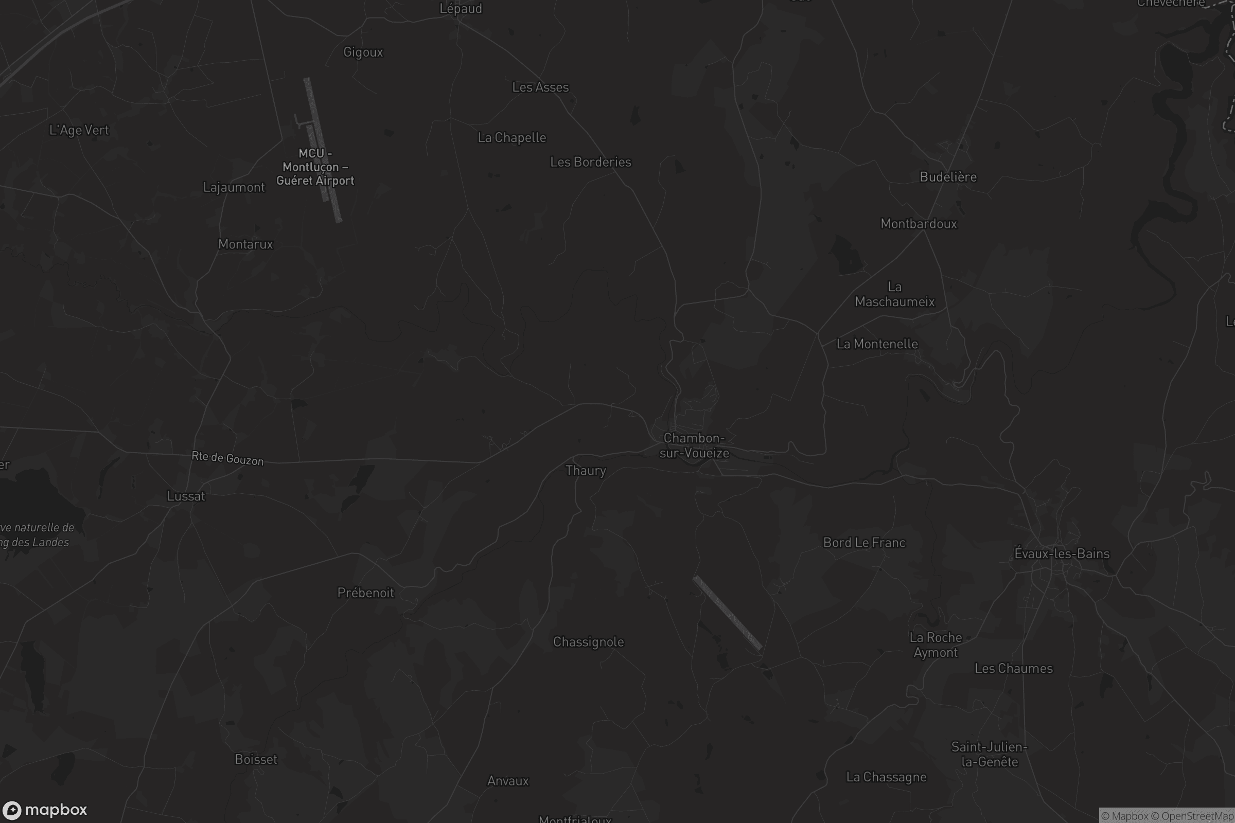 Carte de Chambon-sur-Voueize