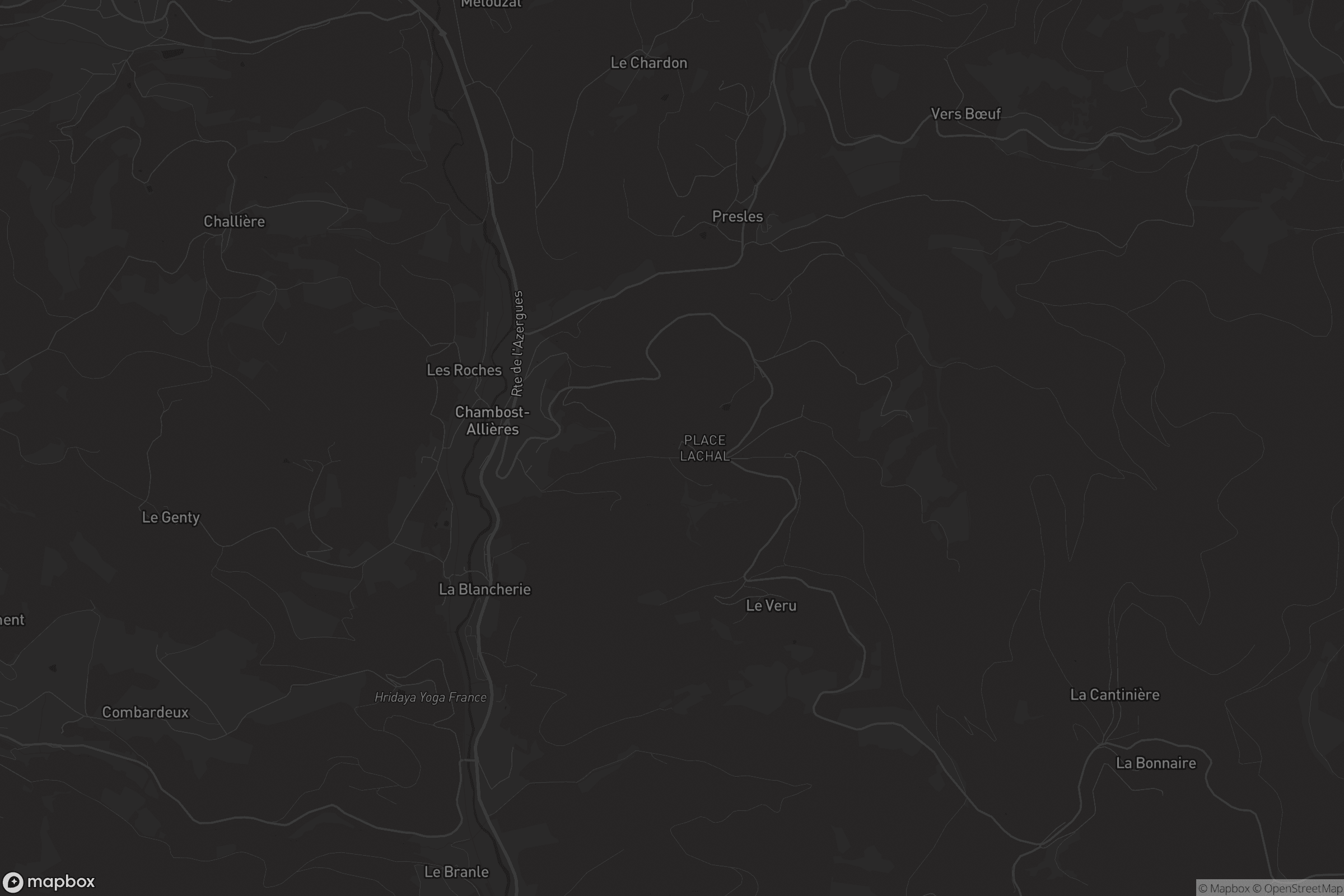 Carte de Chambost-Allières