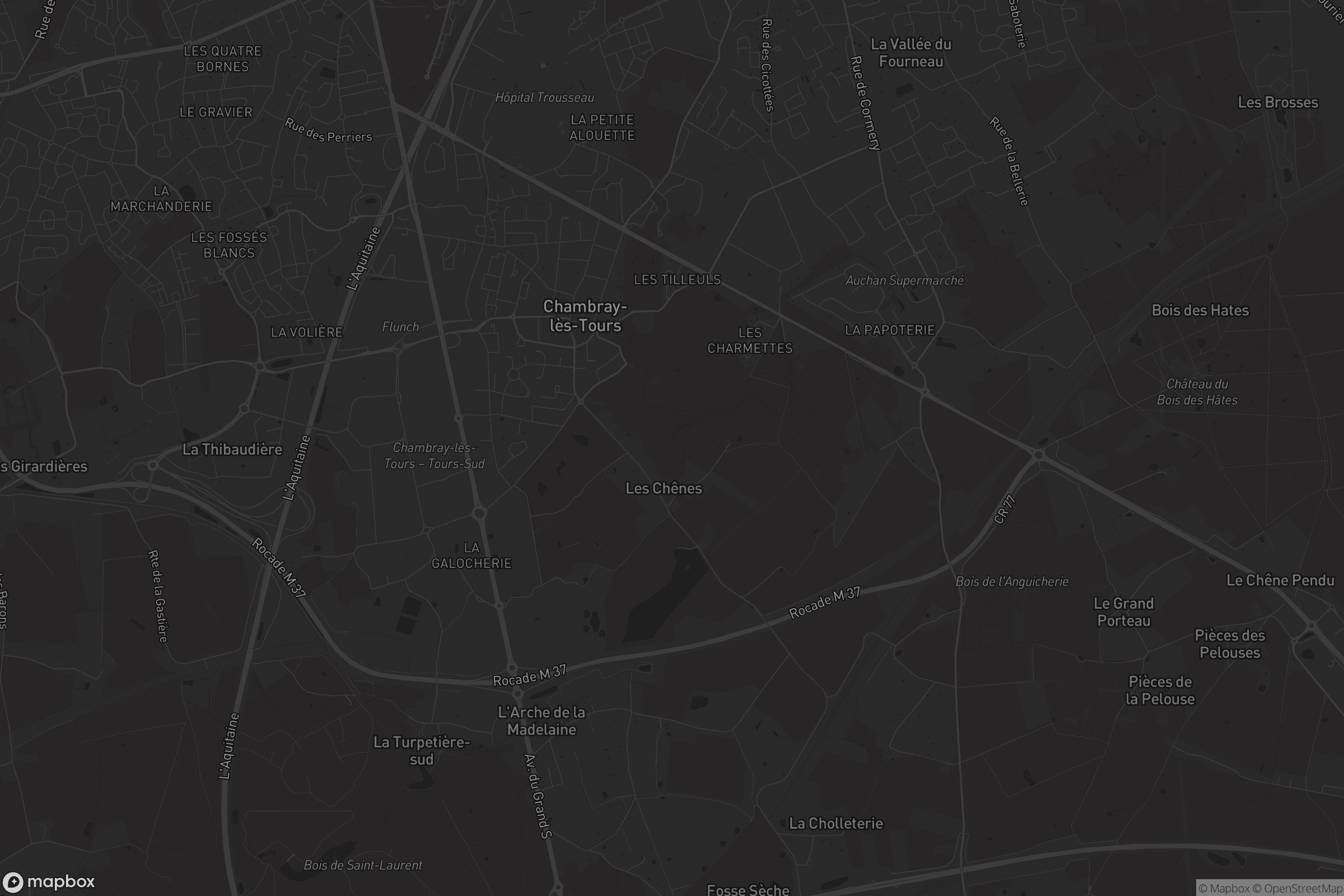 Carte de Chambray-lès-Tours