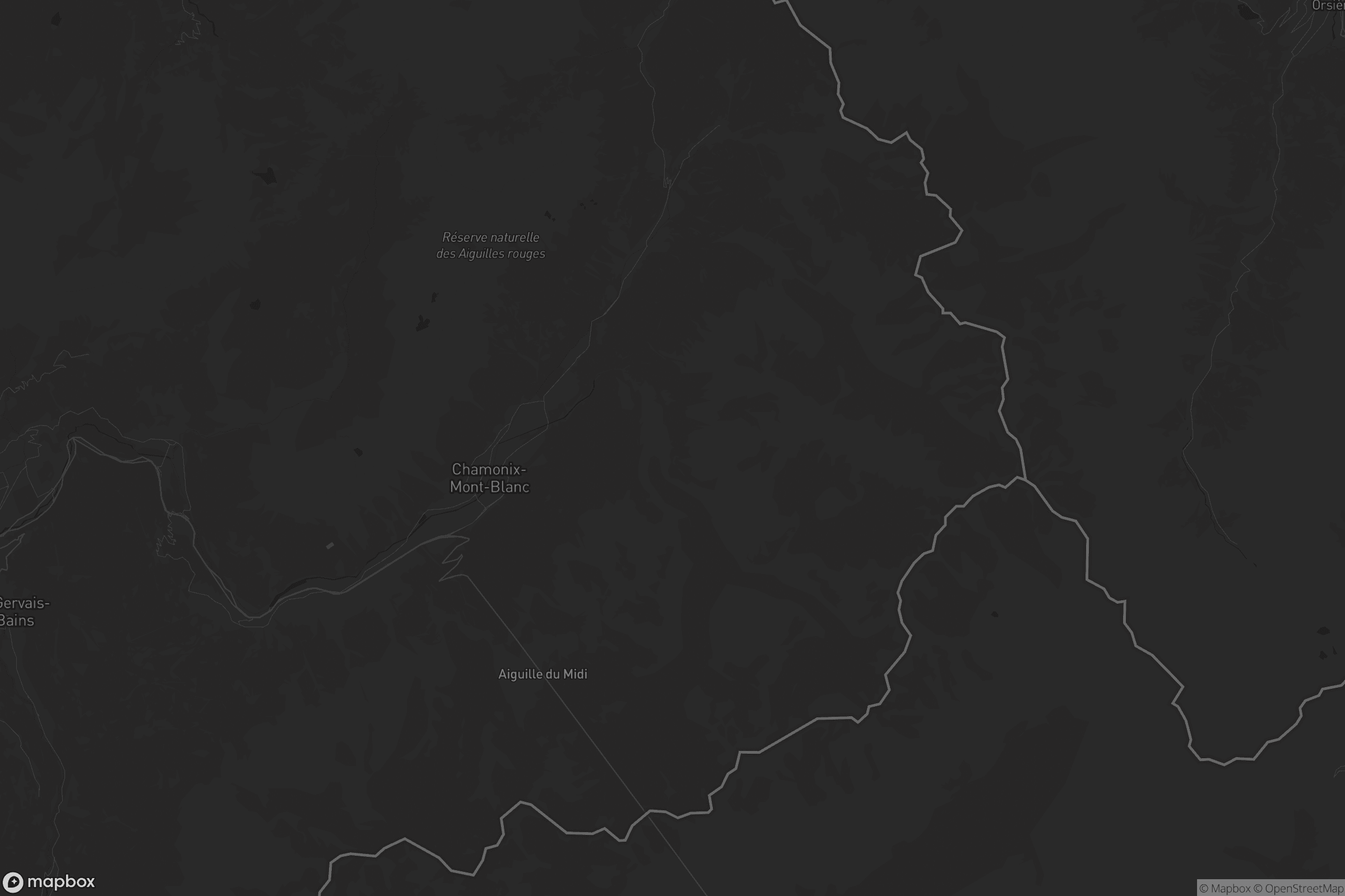 Carte de Chamonix-Mont-Blanc