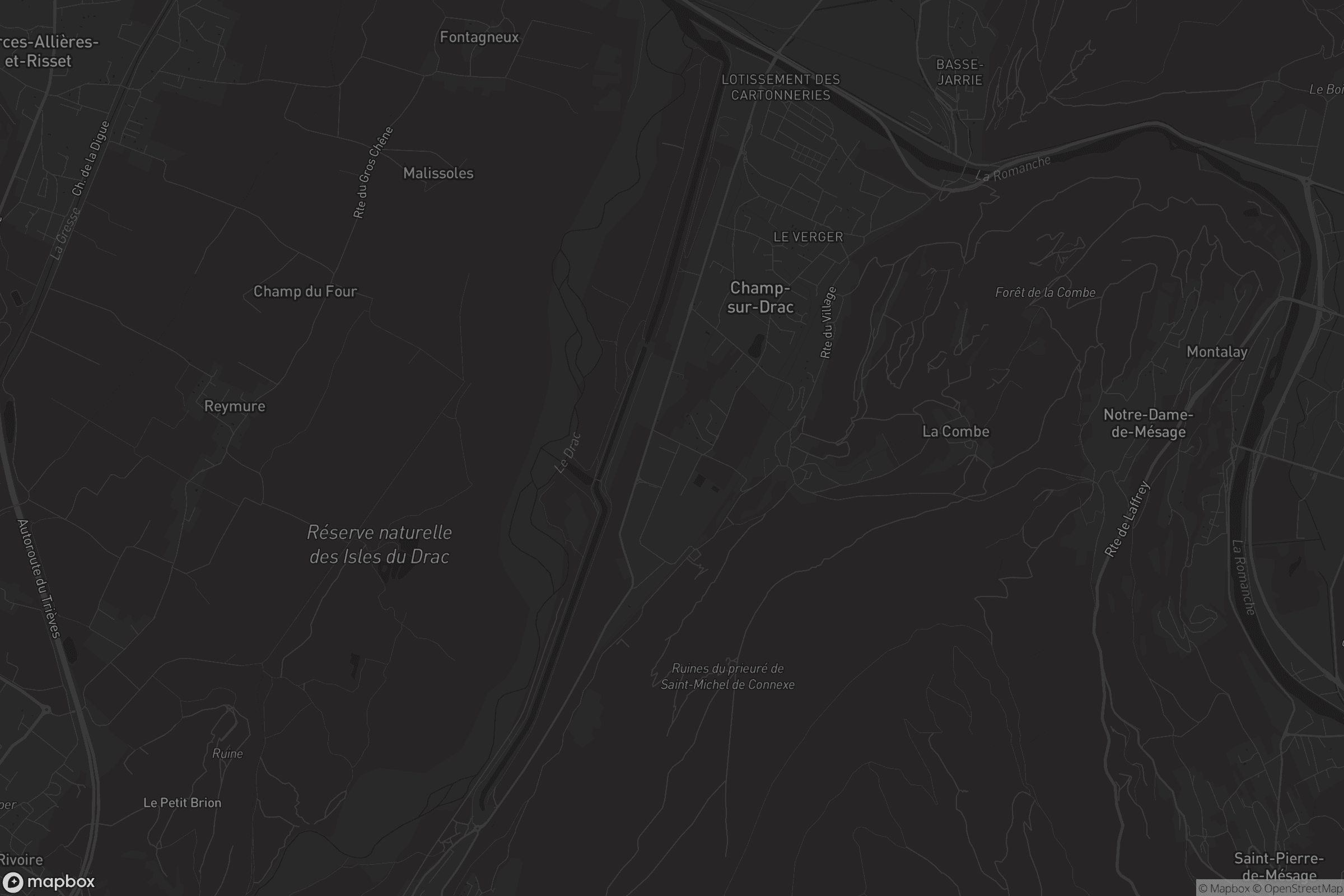 Carte de Champ-sur-Drac