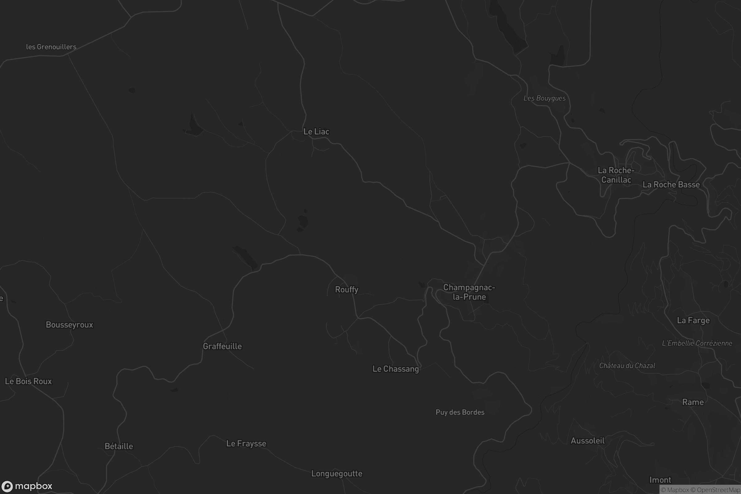 Carte de Champagnac-la-Prune