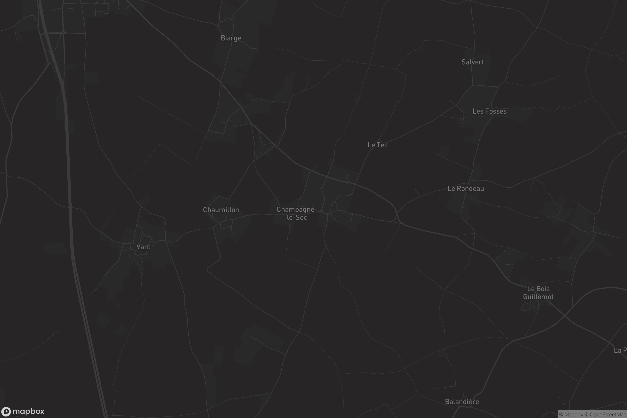 Carte de Champagné-le-Sec