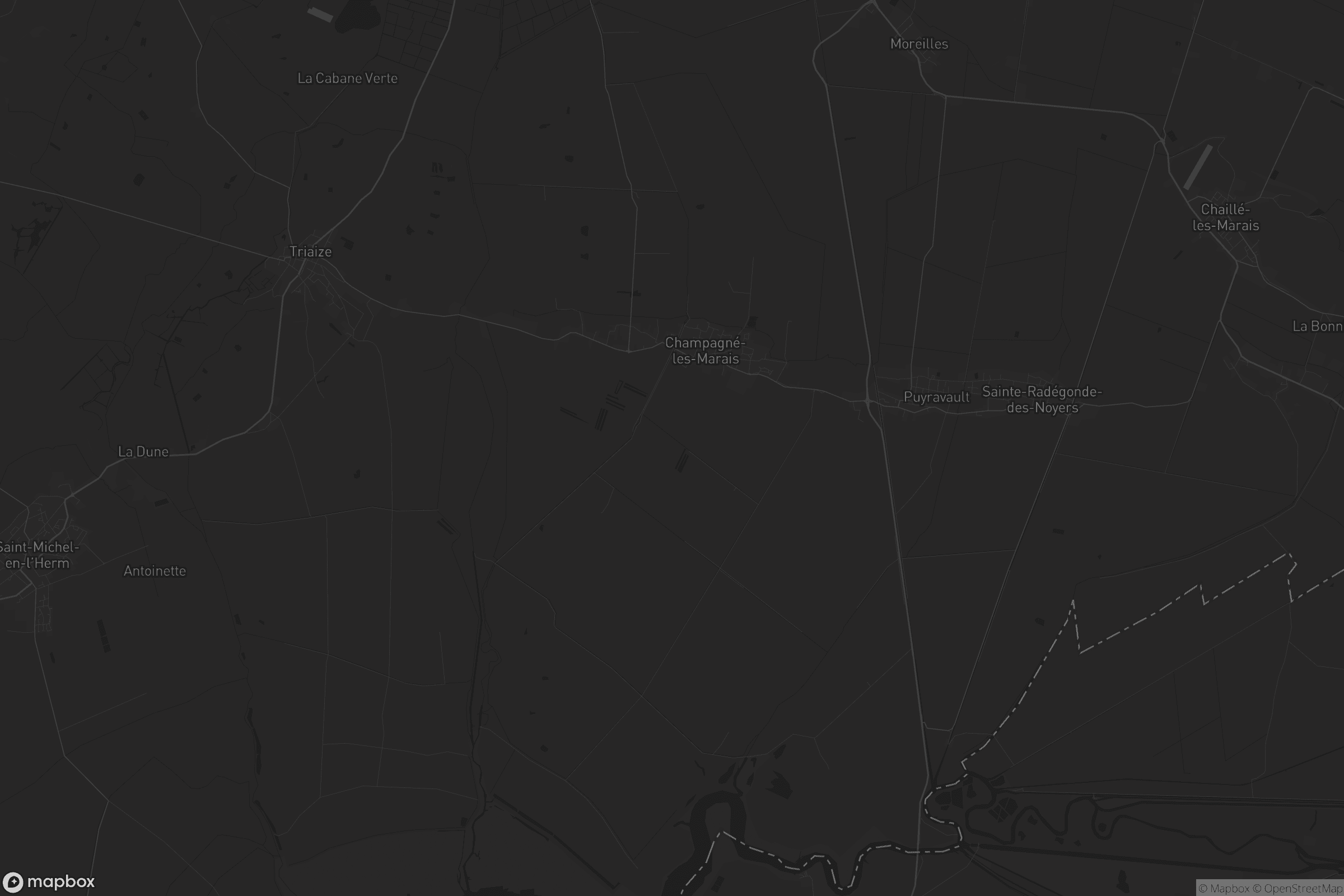 Carte de Champagné-les-Marais