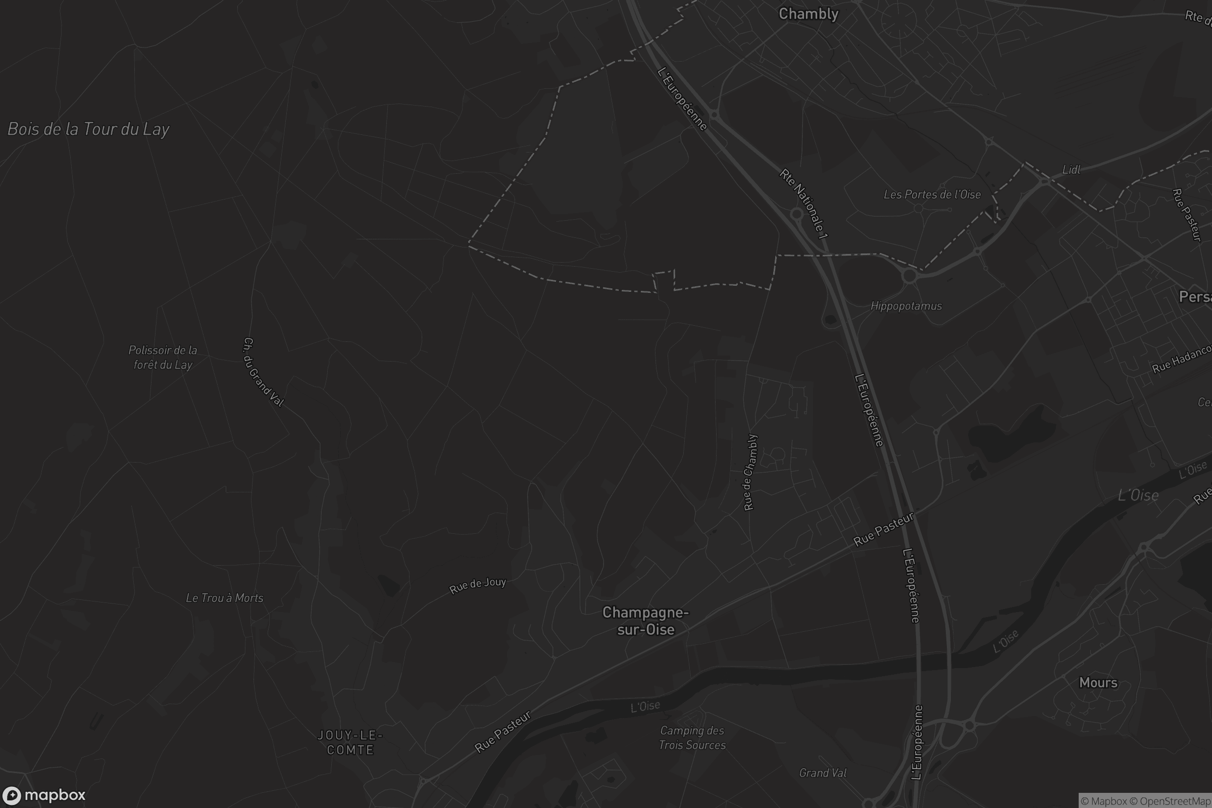 Carte de Champagne-sur-Oise