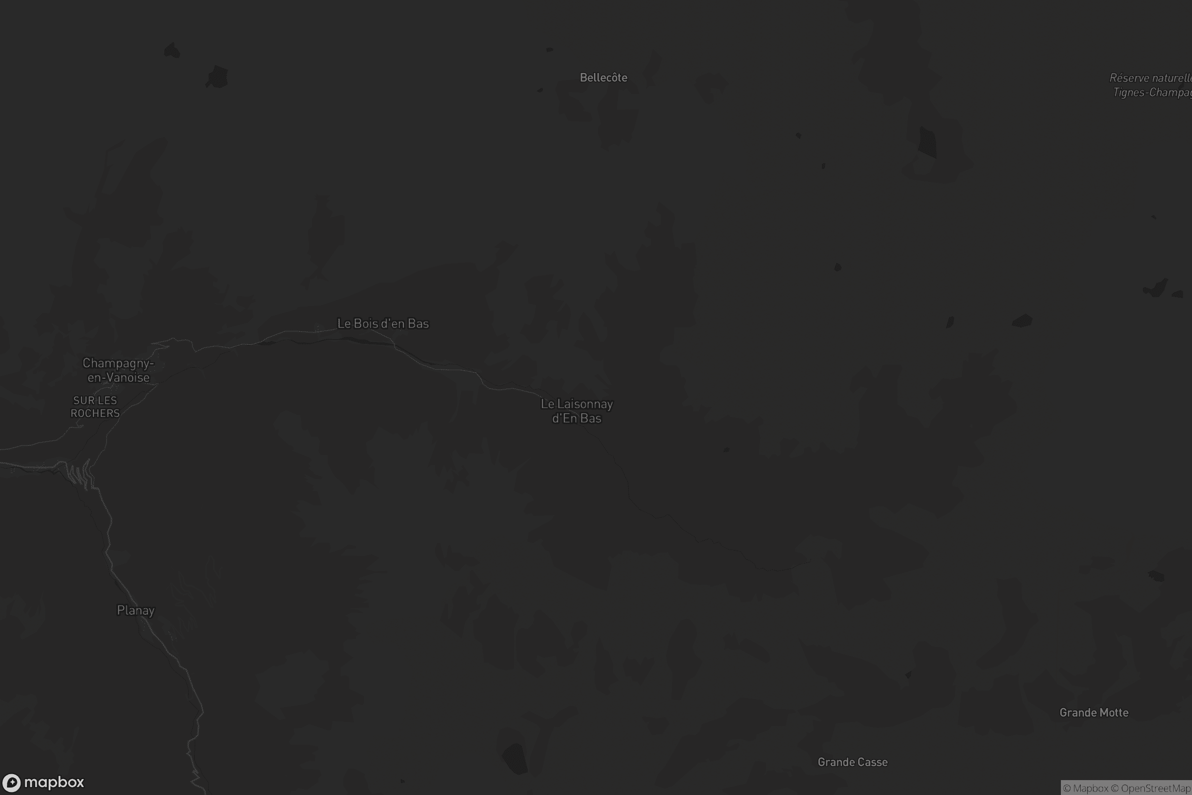 Carte de Champagny-en-Vanoise