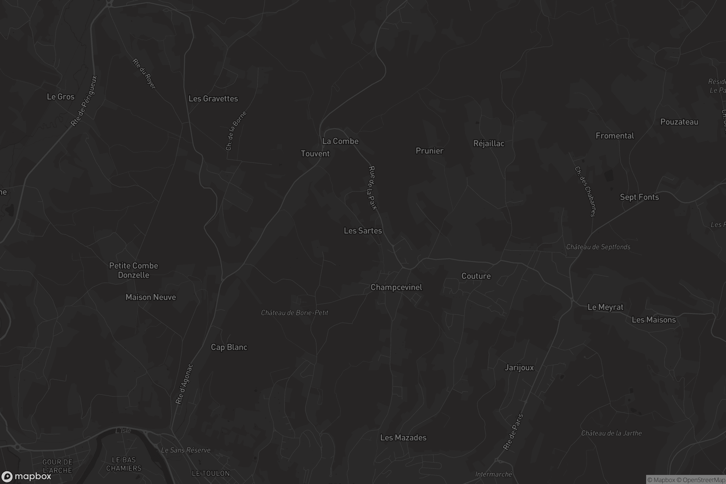 Carte de Champcevinel