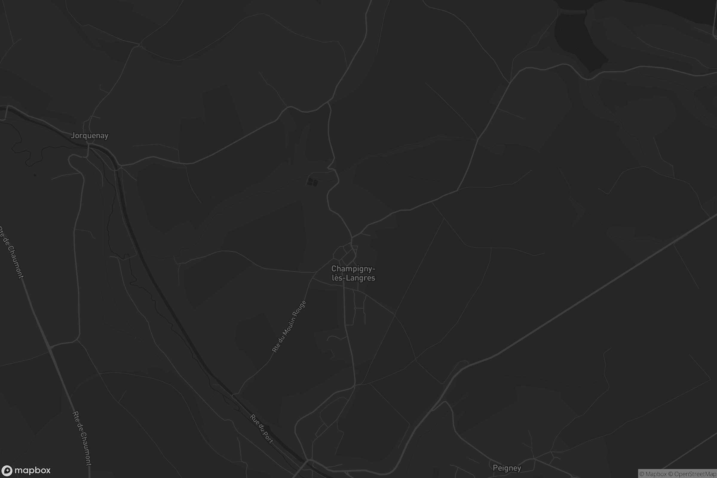 Carte de Champigny-lès-Langres