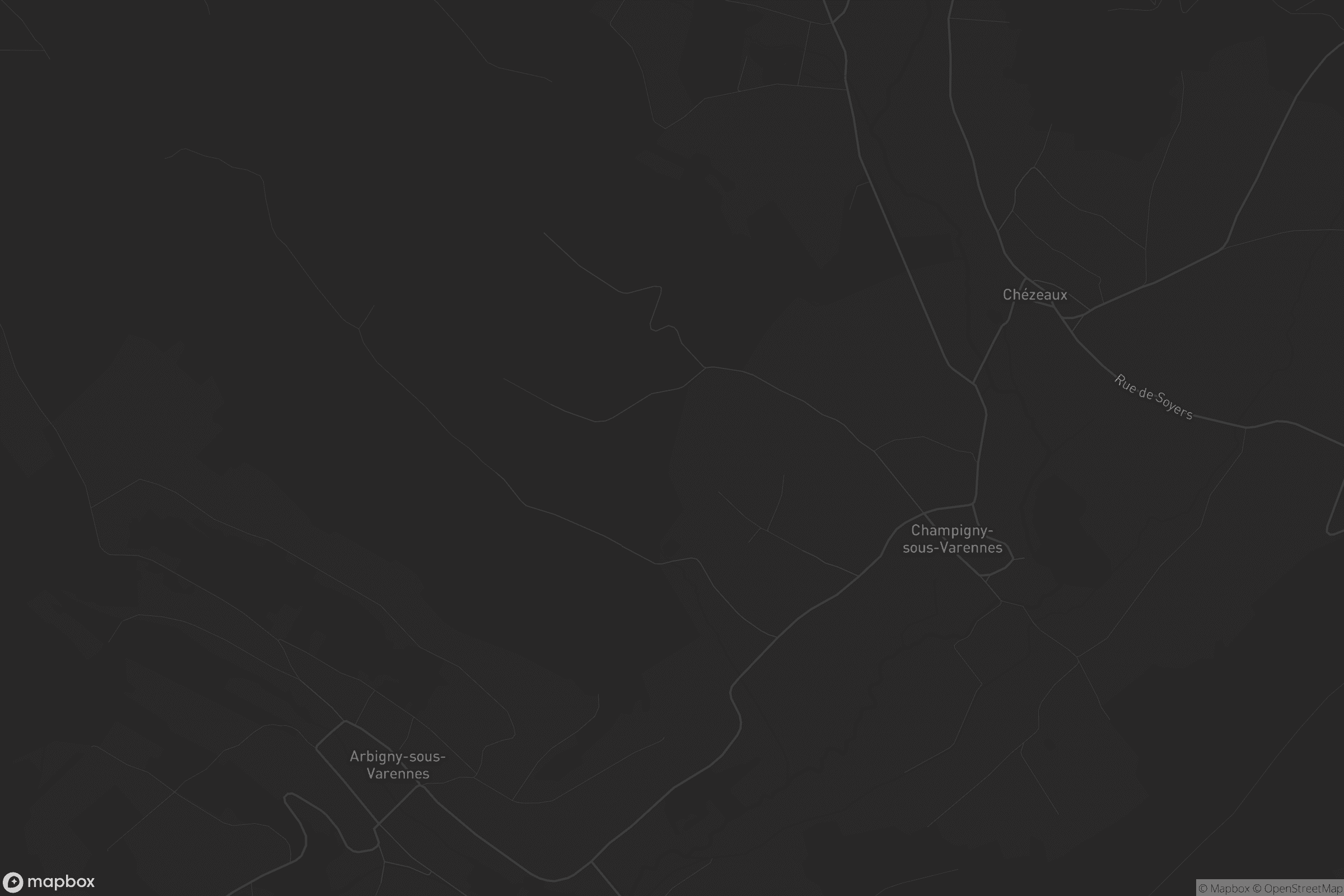 Carte de Champigny-sous-Varennes