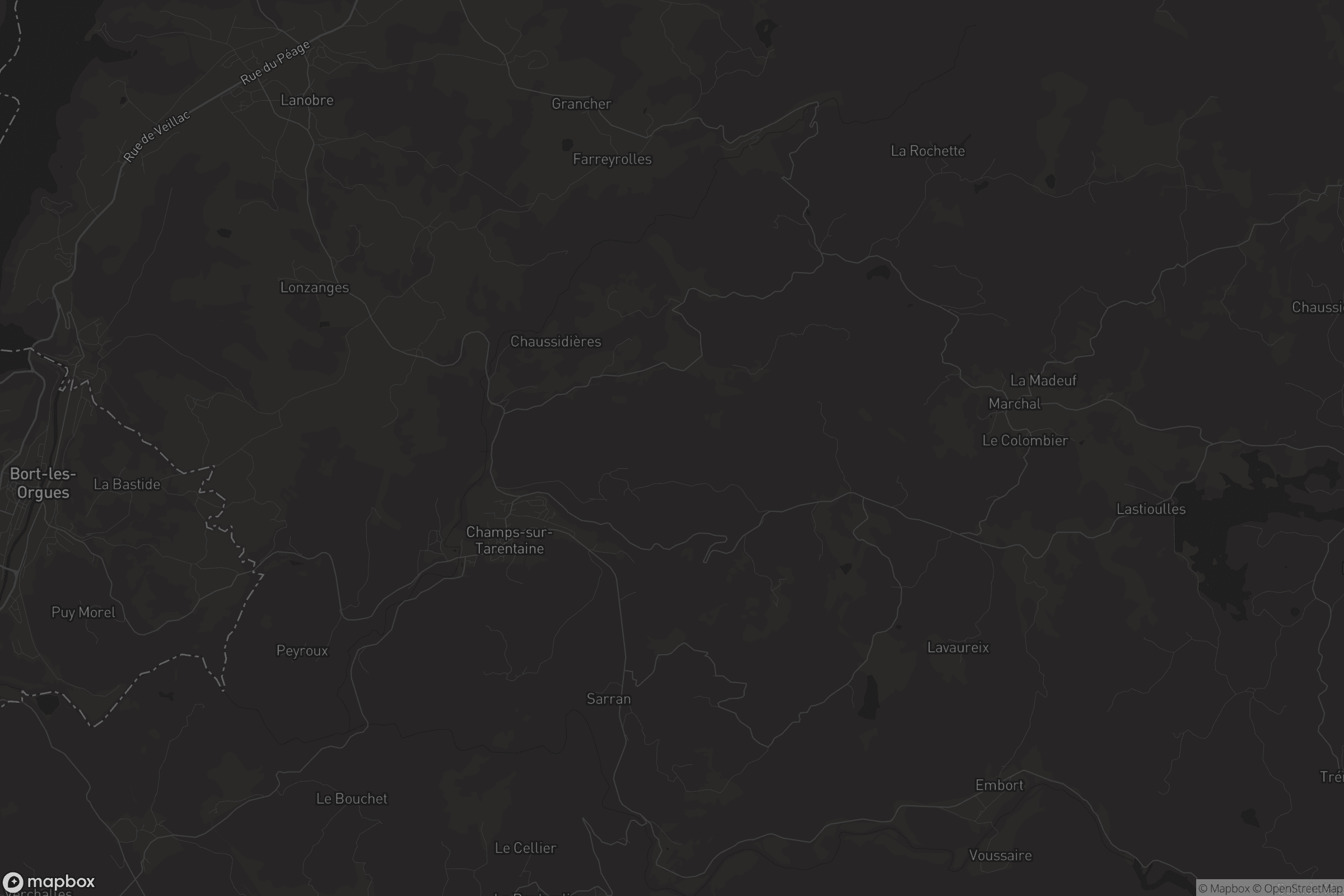 Carte de Champs-sur-Tarentaine