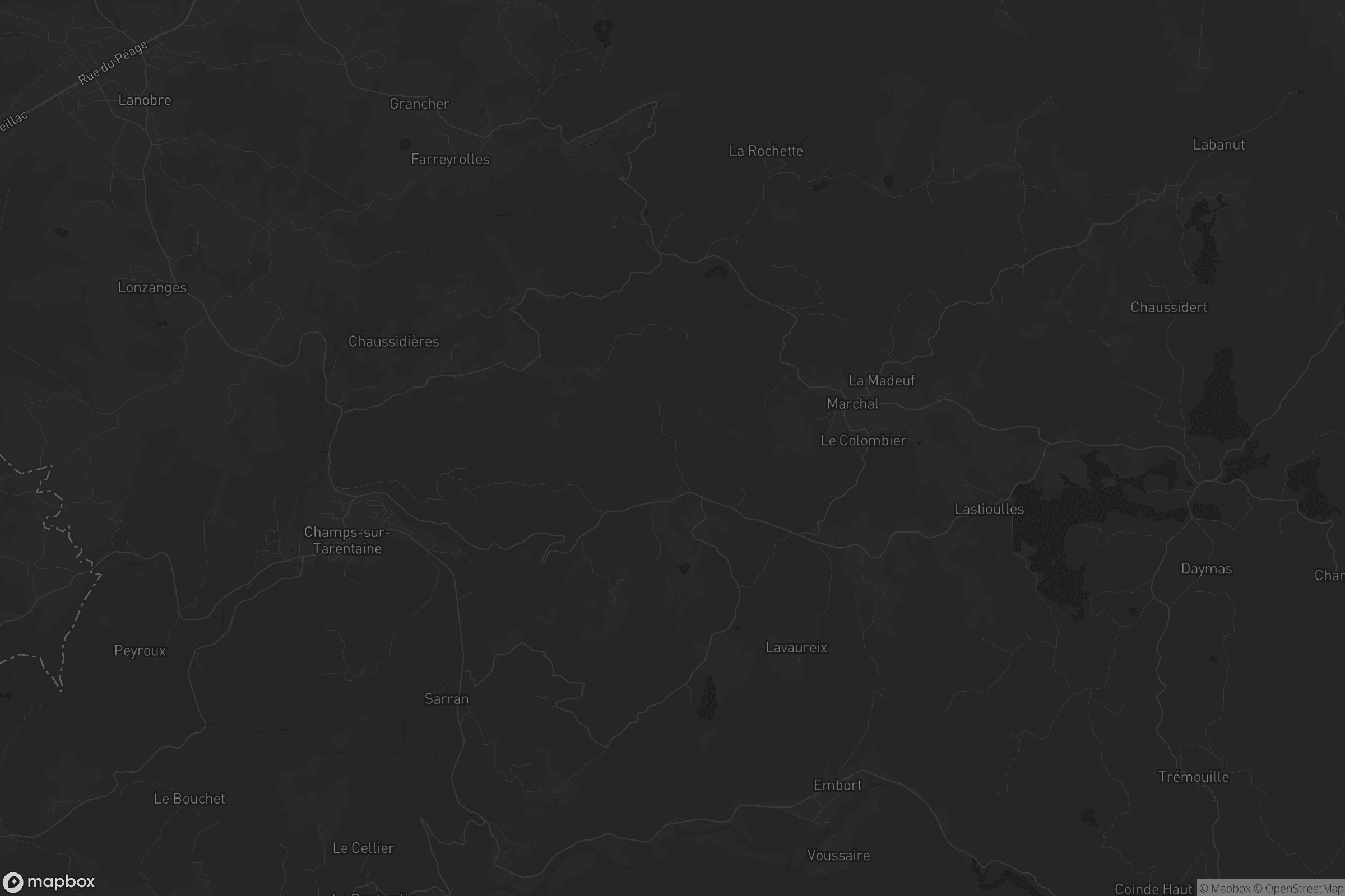 Carte de Champs-sur-Tarentaine-Marchal