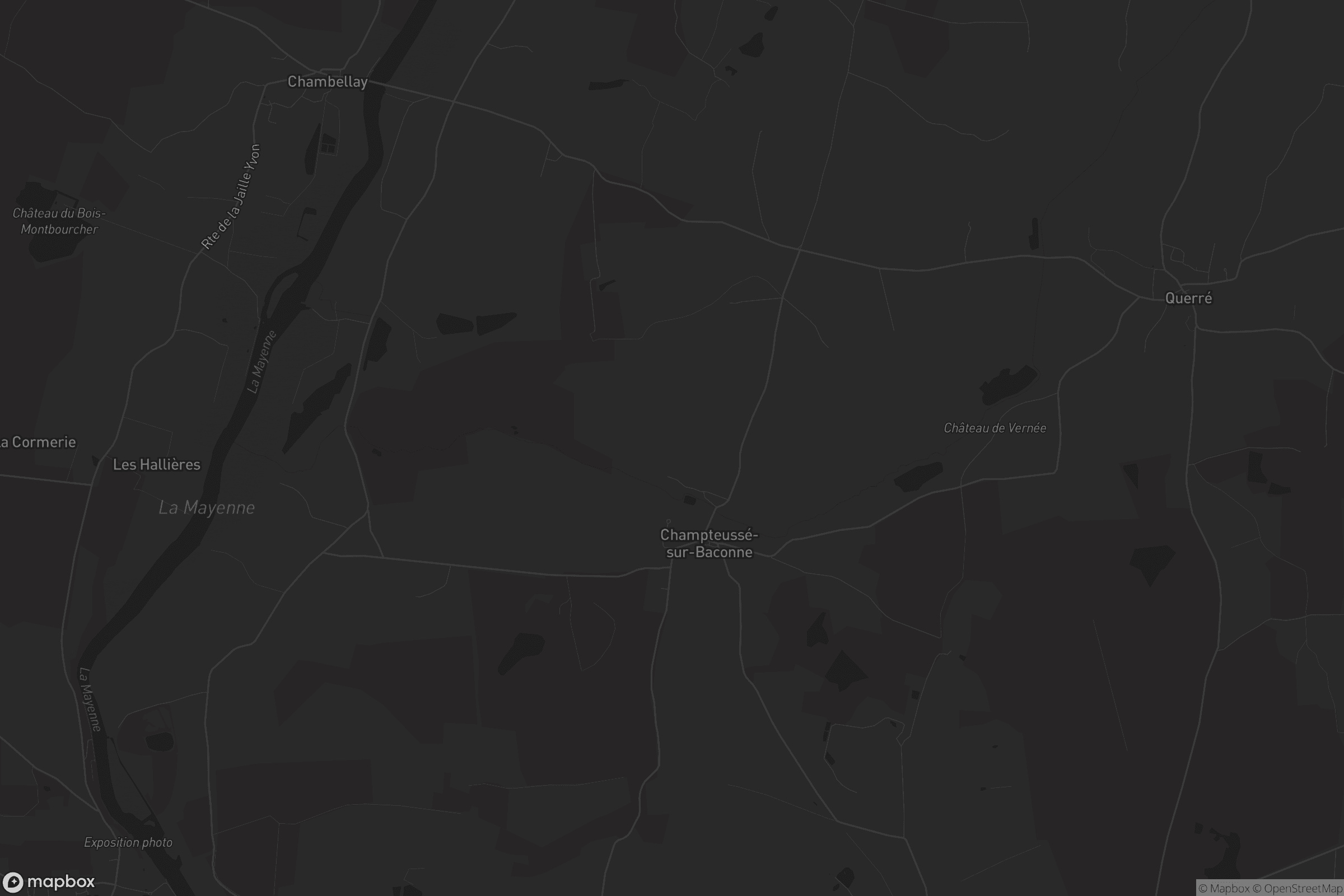 Carte de Champteussé-sur-Baconne