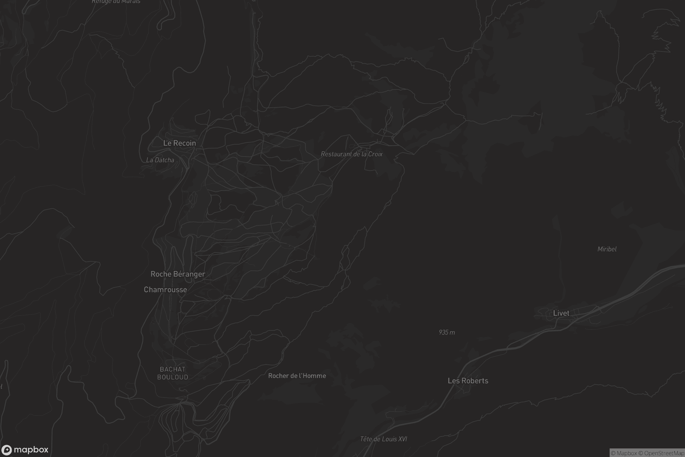 Carte de Chamrousse