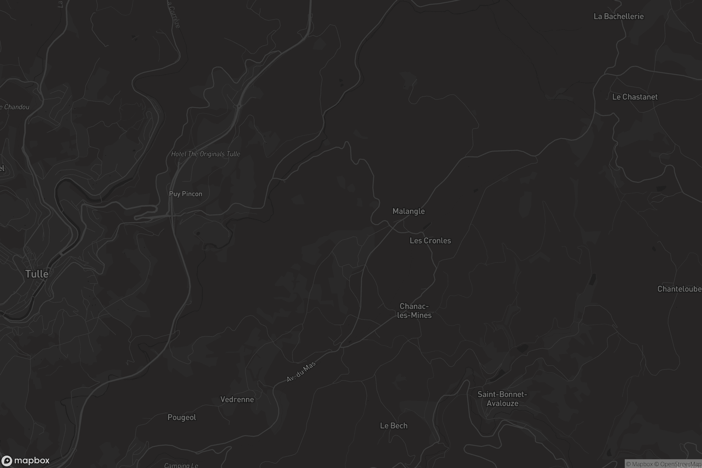 Carte de Chanac-les-Mines