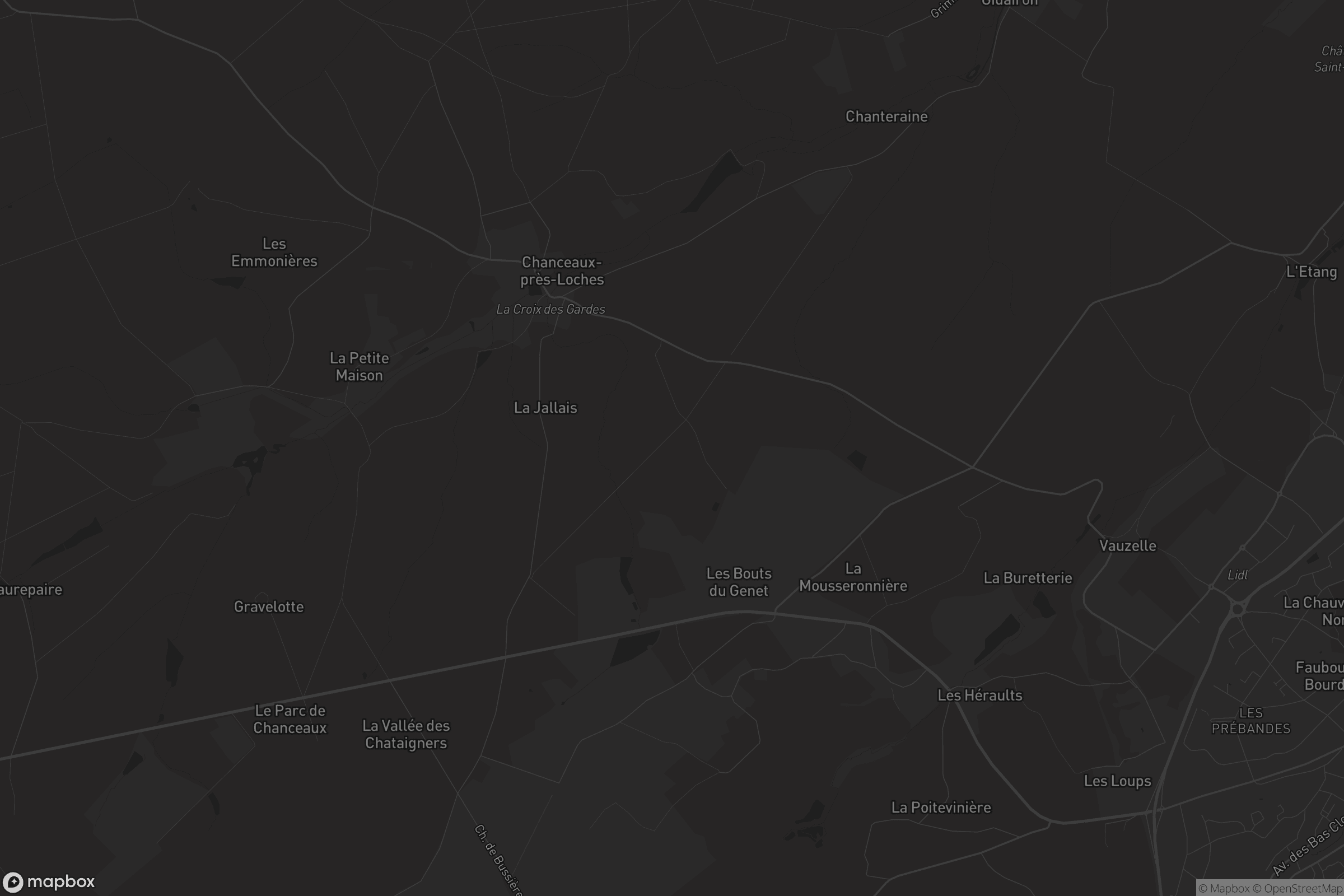 Carte de Chanceaux-près-Loches