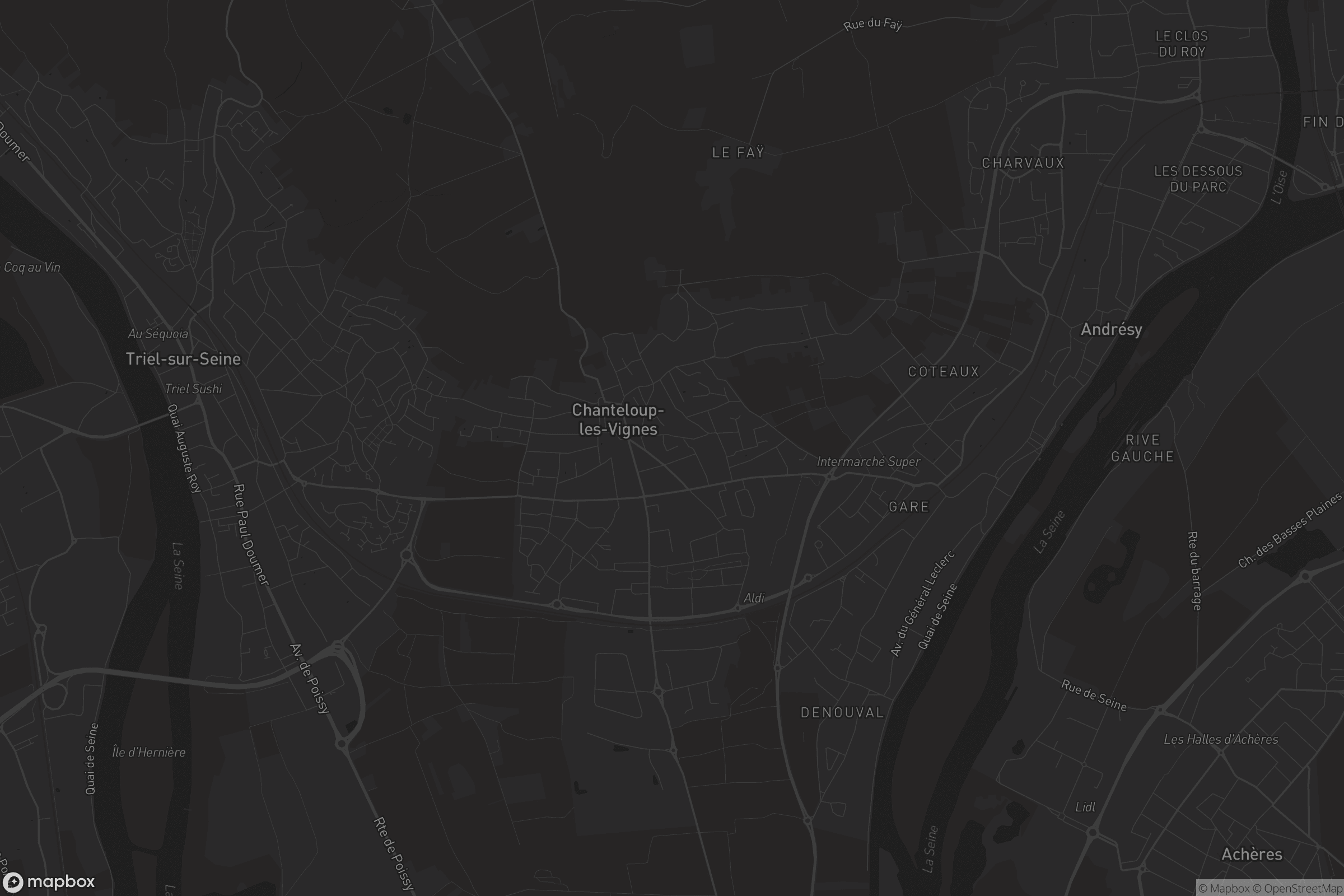 Carte de Chanteloup-les-Vignes