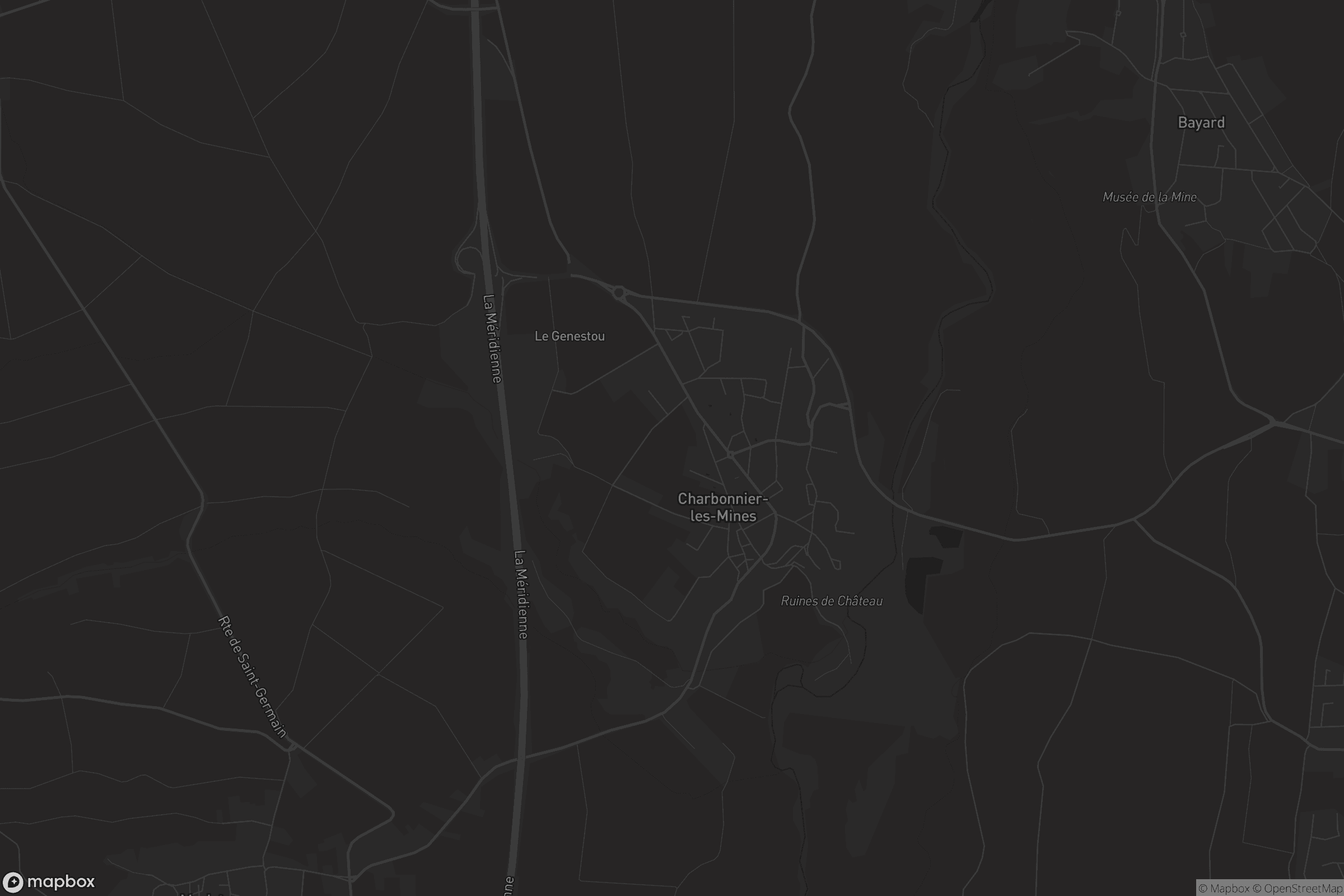 Carte de Charbonnier-les-Mines