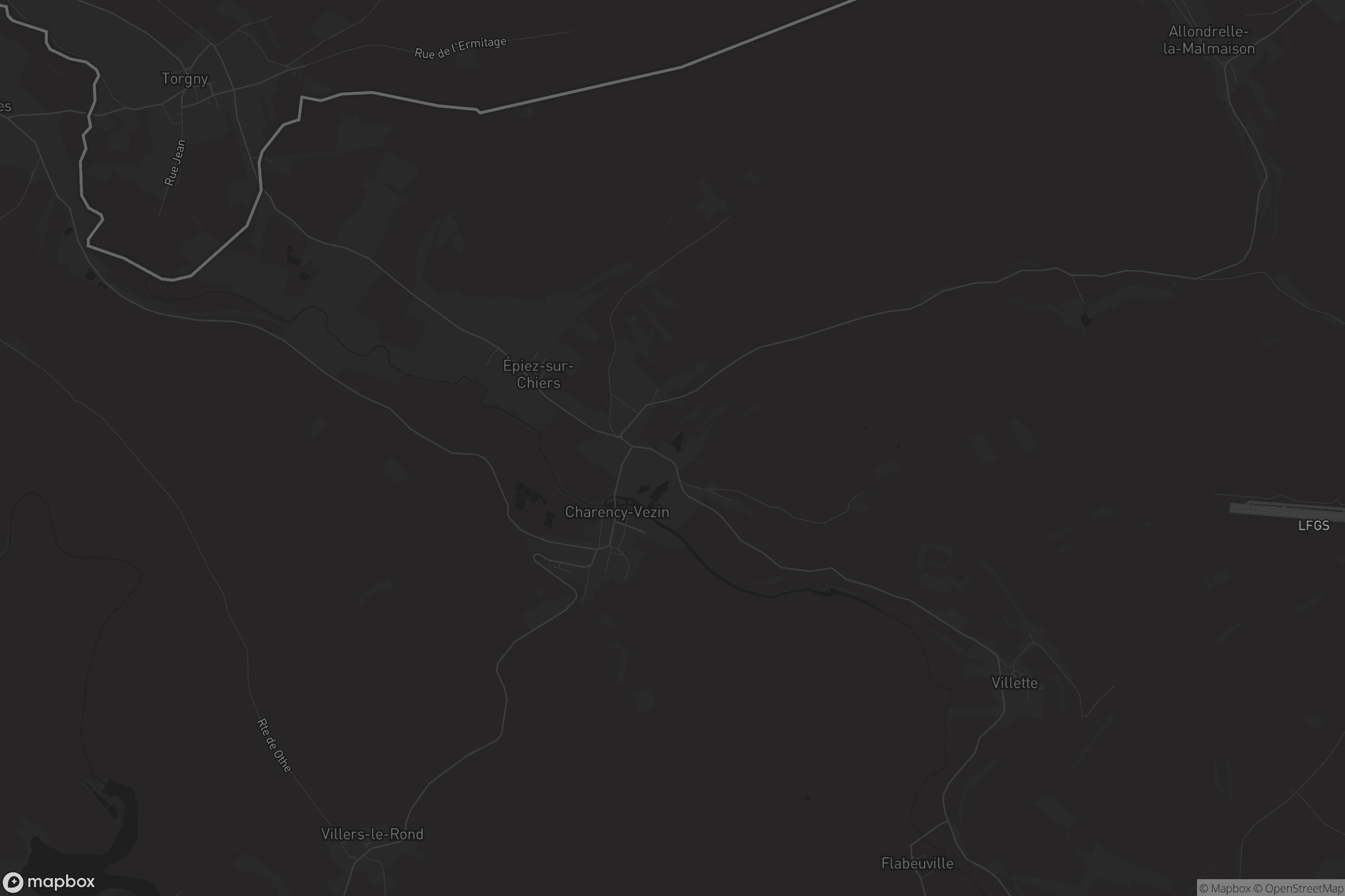 Carte de Charency-Vezin