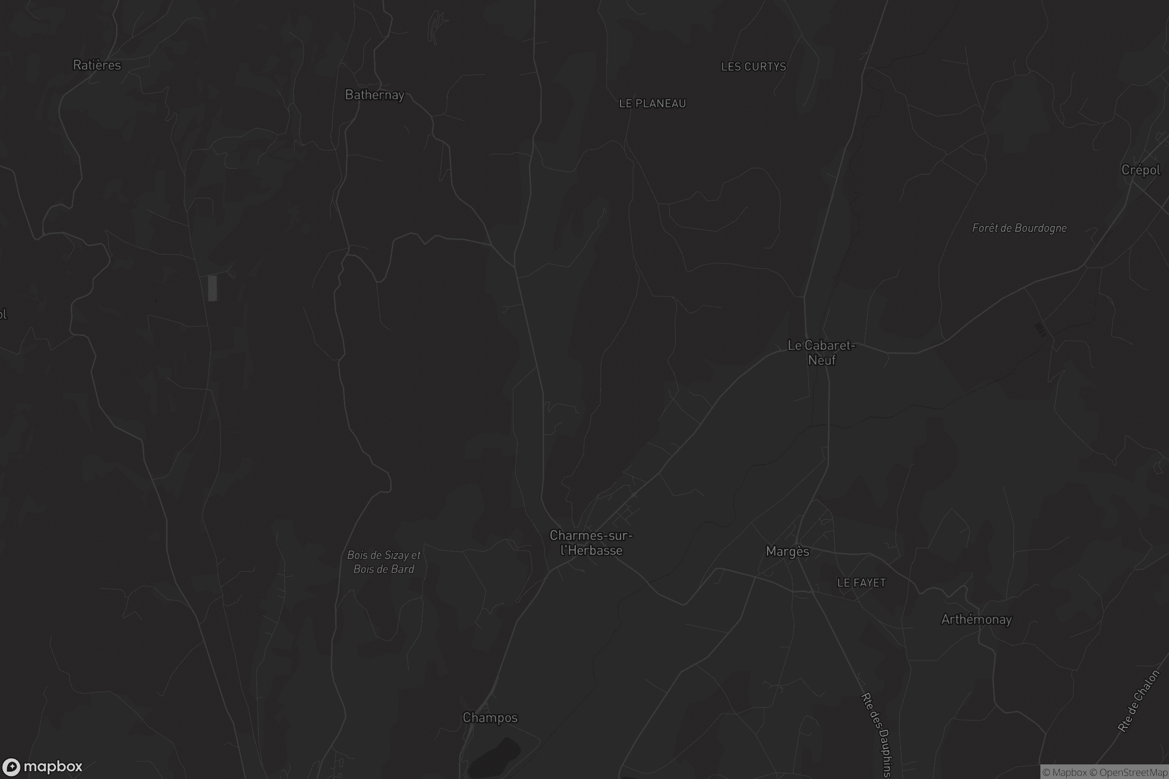 Carte de Charmes-sur-l'Herbasse