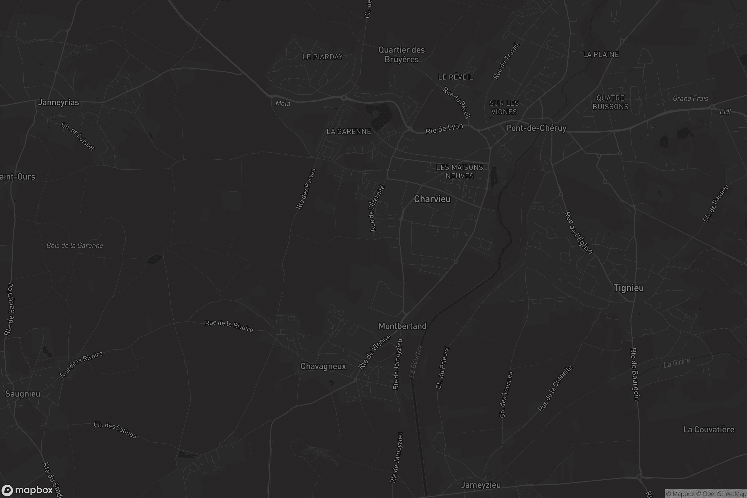 Carte de Charvieu-Chavagneux