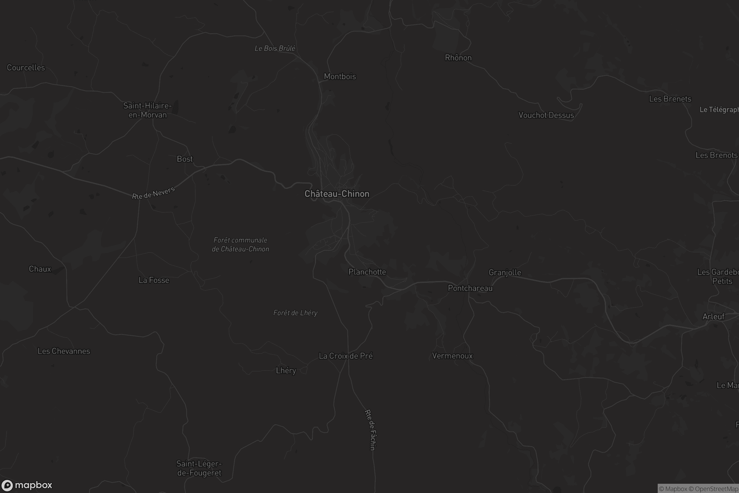 Carte de Château-Chinon (Campagne)