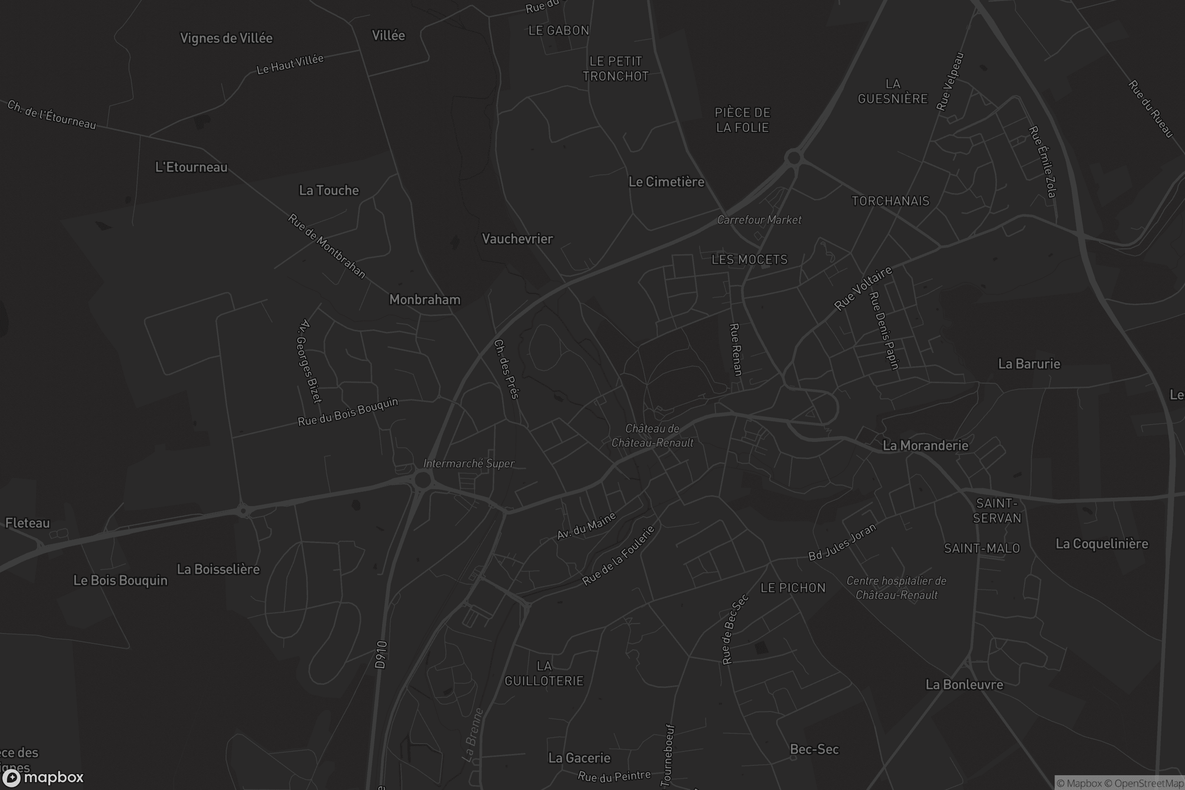 Carte de Château-Renault