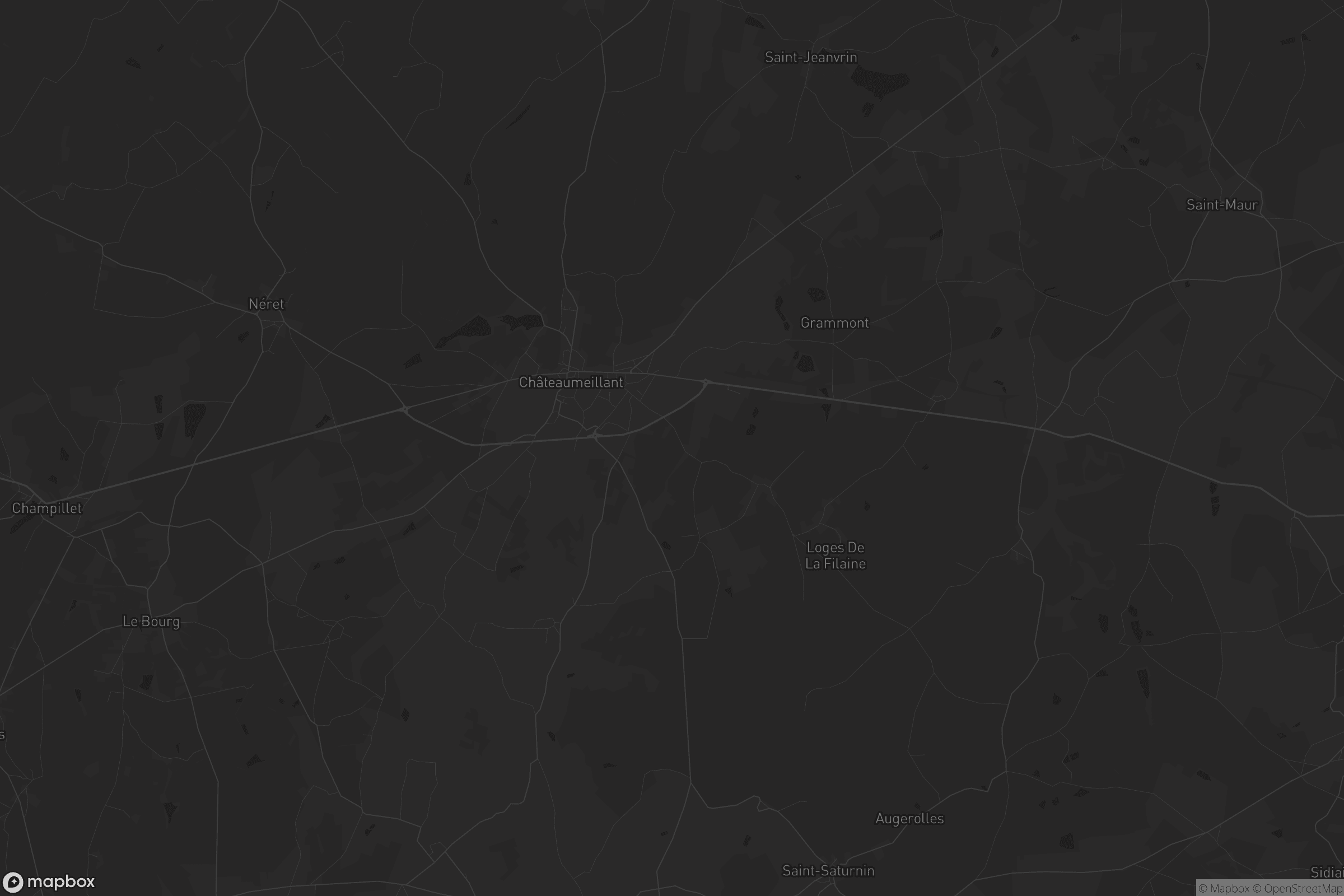 Carte de Châteaumeillant