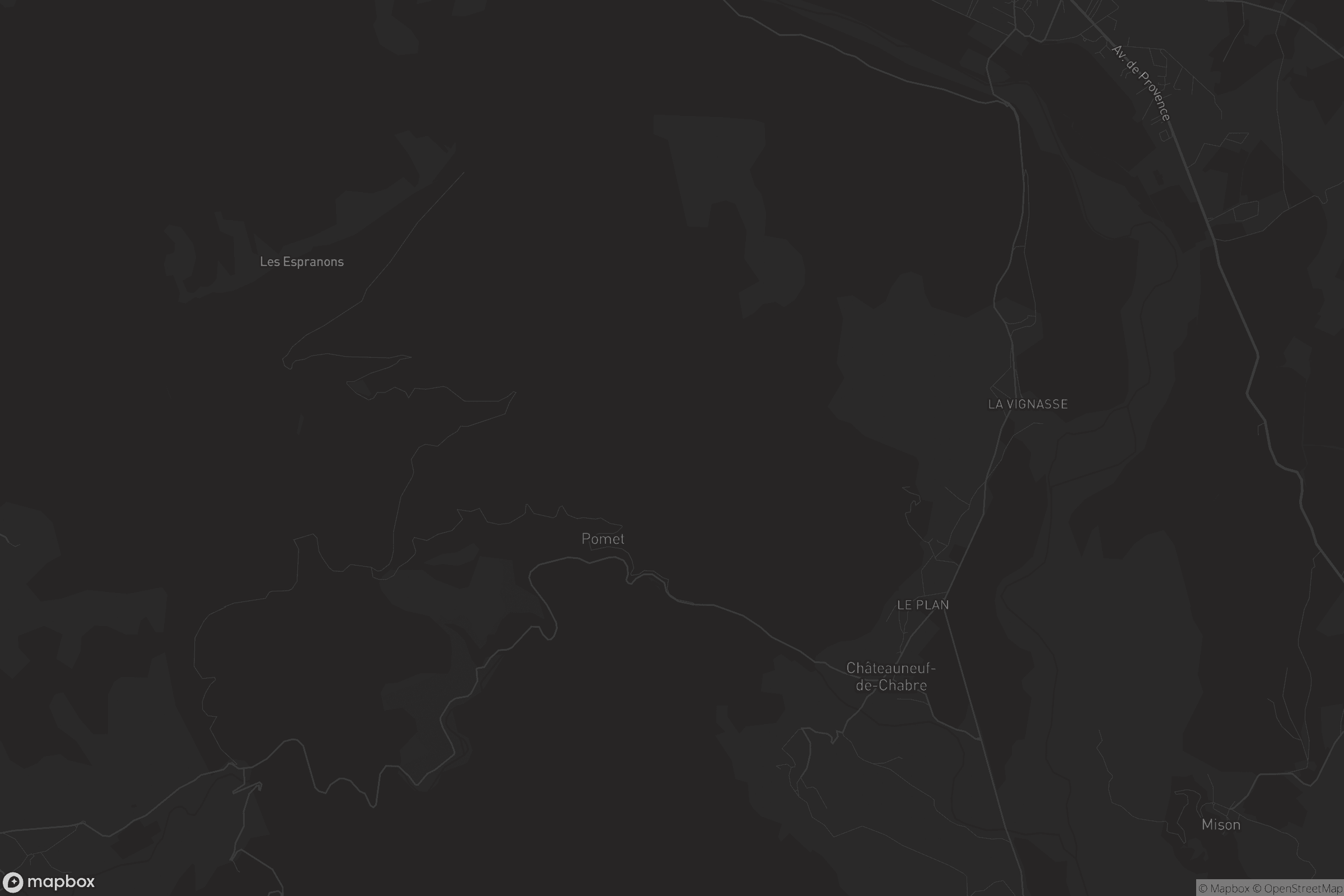 Carte de Châteauneuf-de-Chabre