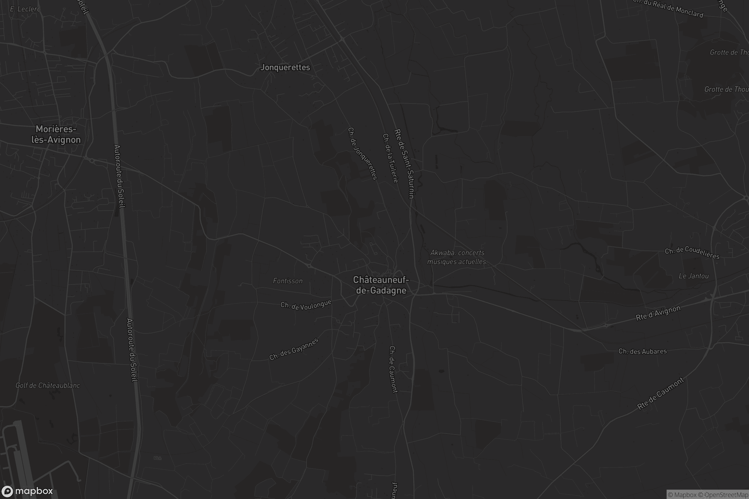 Carte de Châteauneuf-de-Gadagne