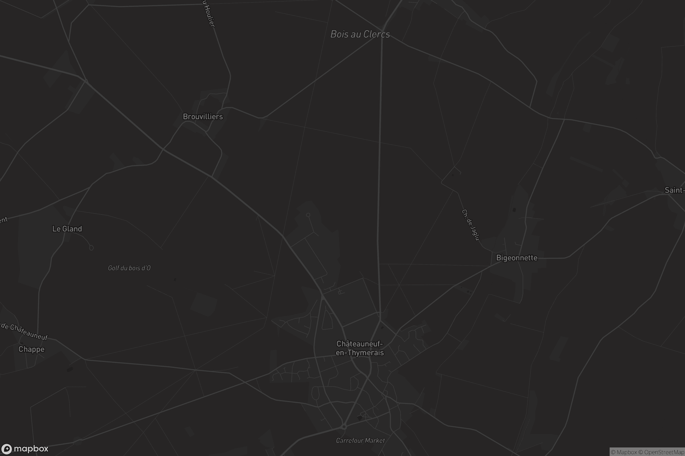 Carte de Châteauneuf-en-Thymerais