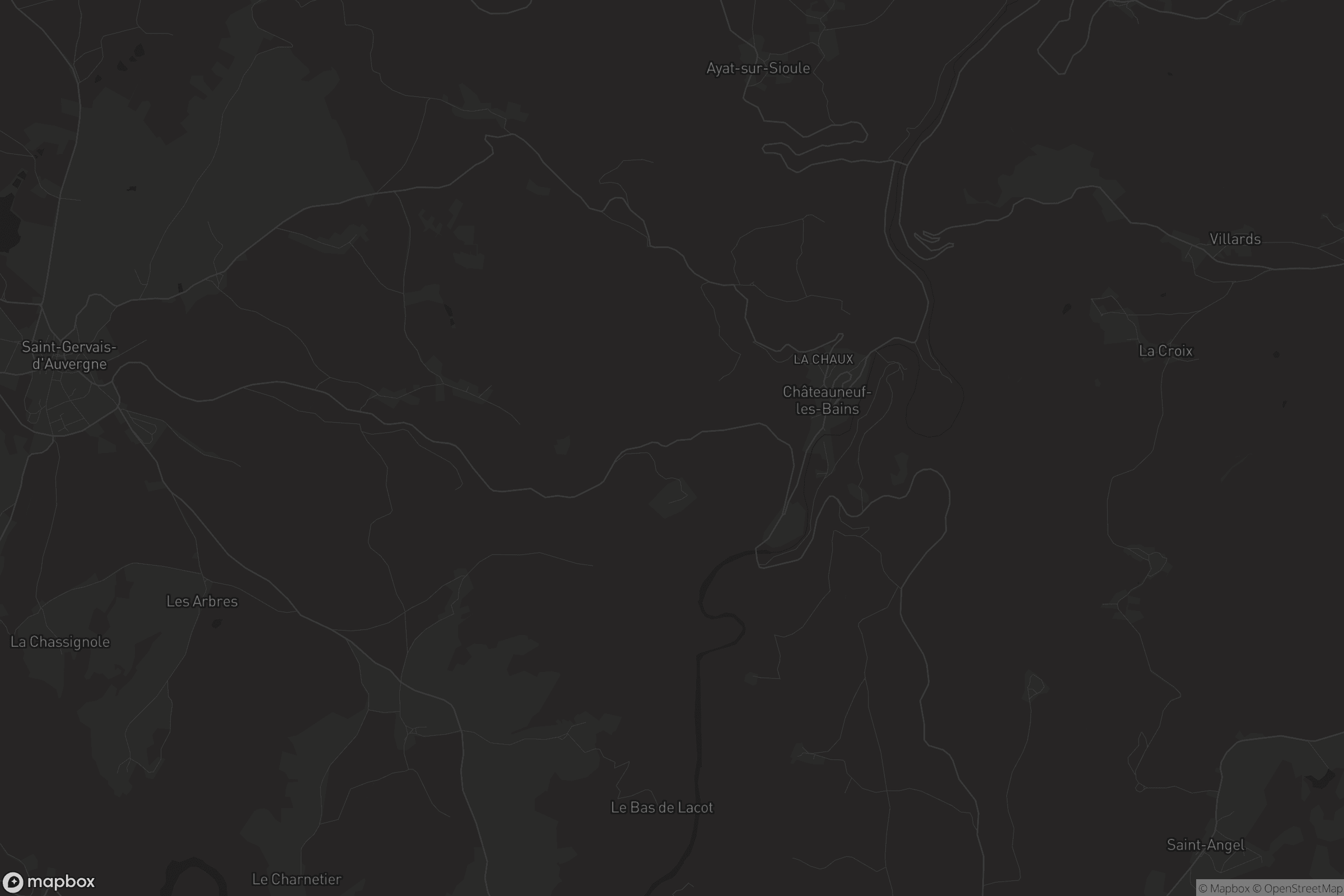 Carte de Châteauneuf-les-Bains