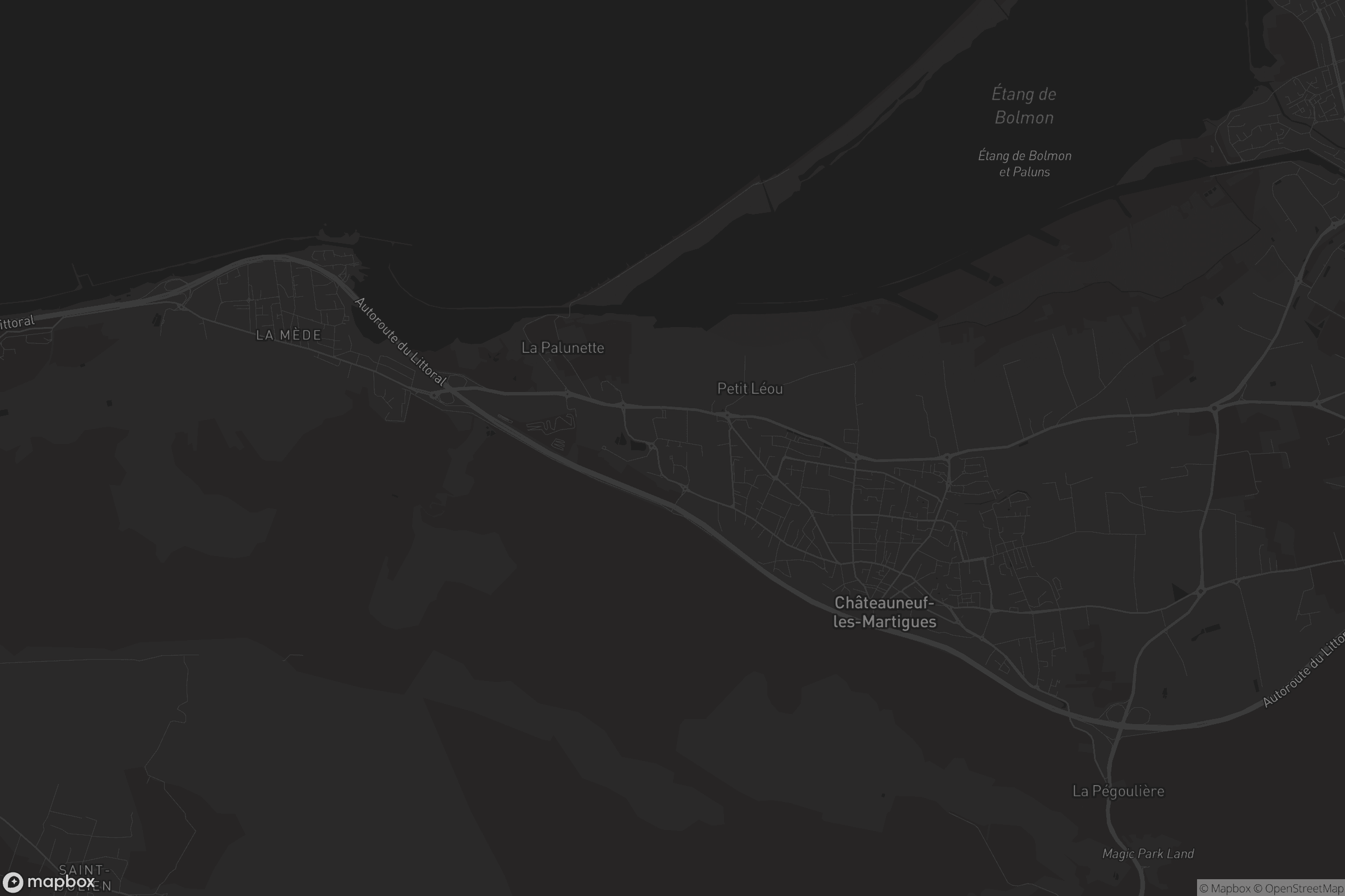 Carte de Châteauneuf-les-Martigues