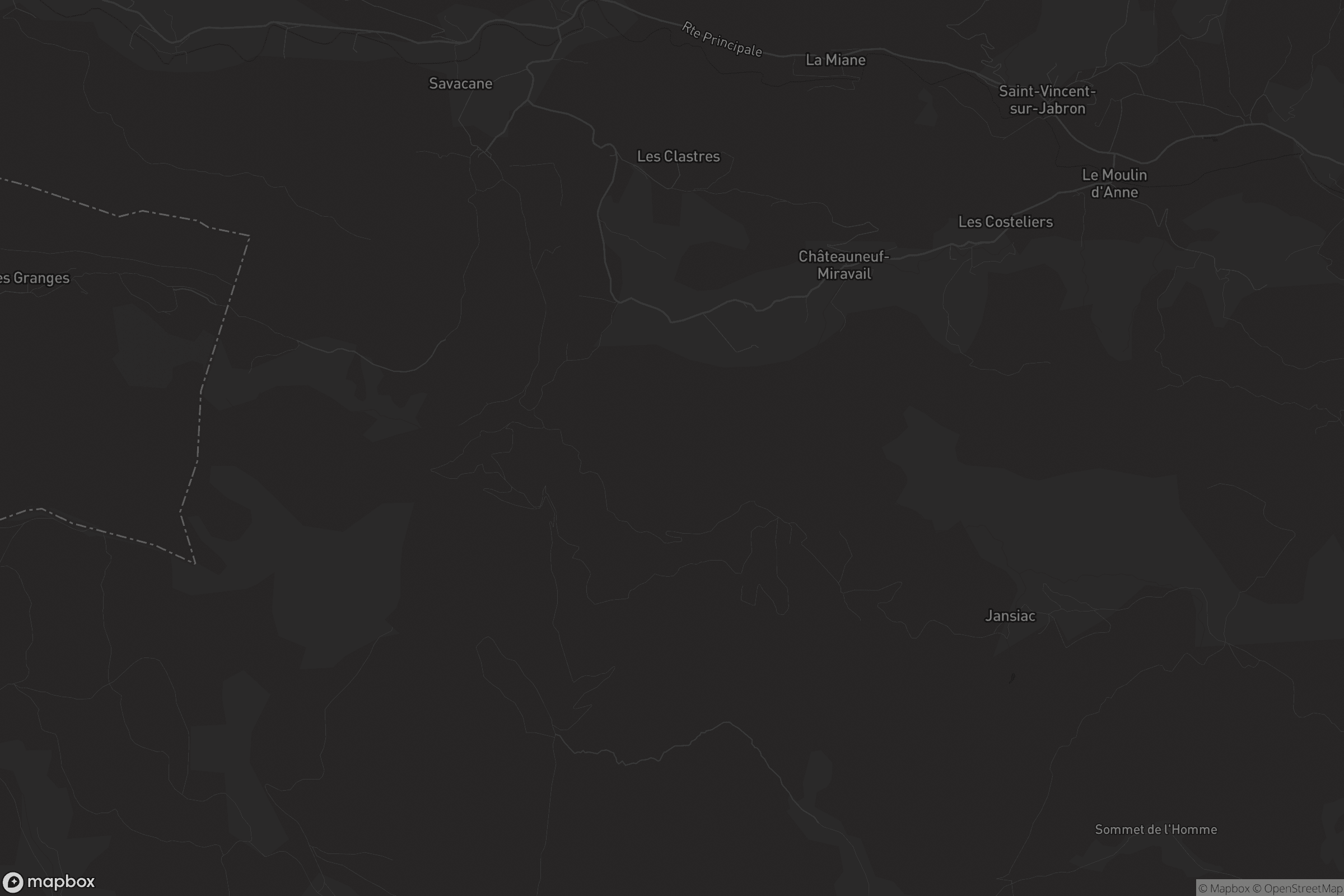 Carte de Châteauneuf-Miravail