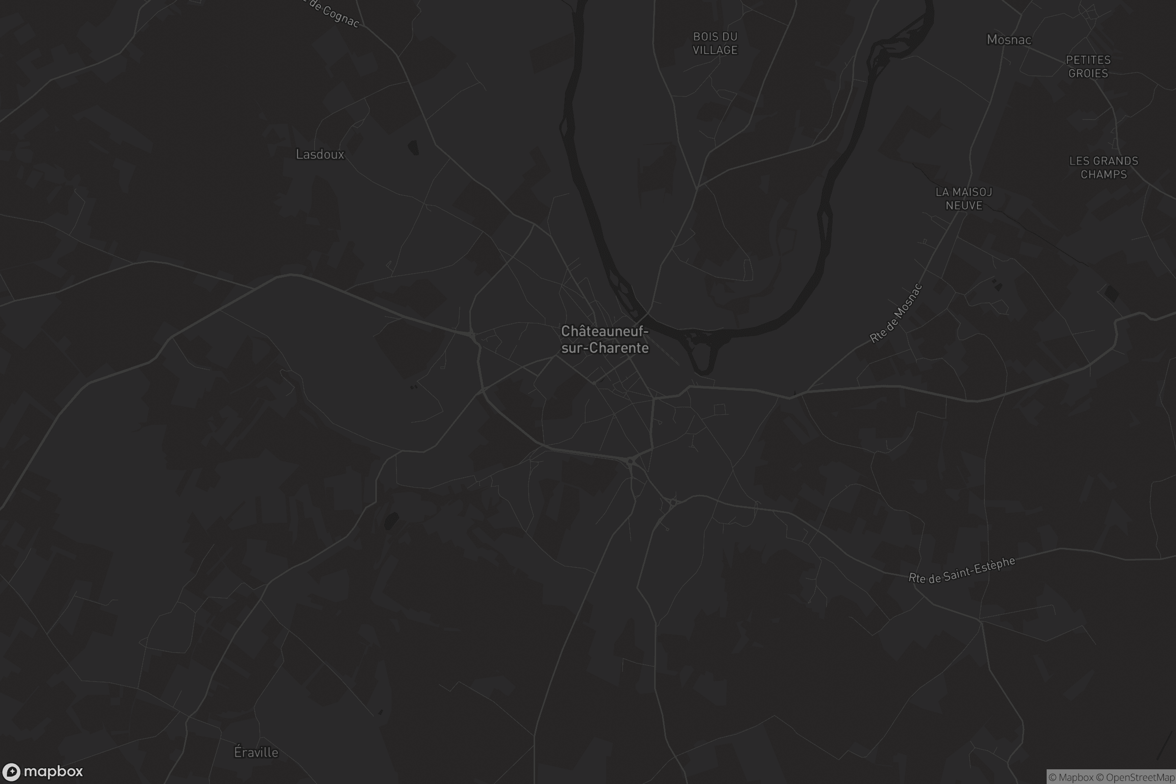 Carte de Châteauneuf-sur-Charente