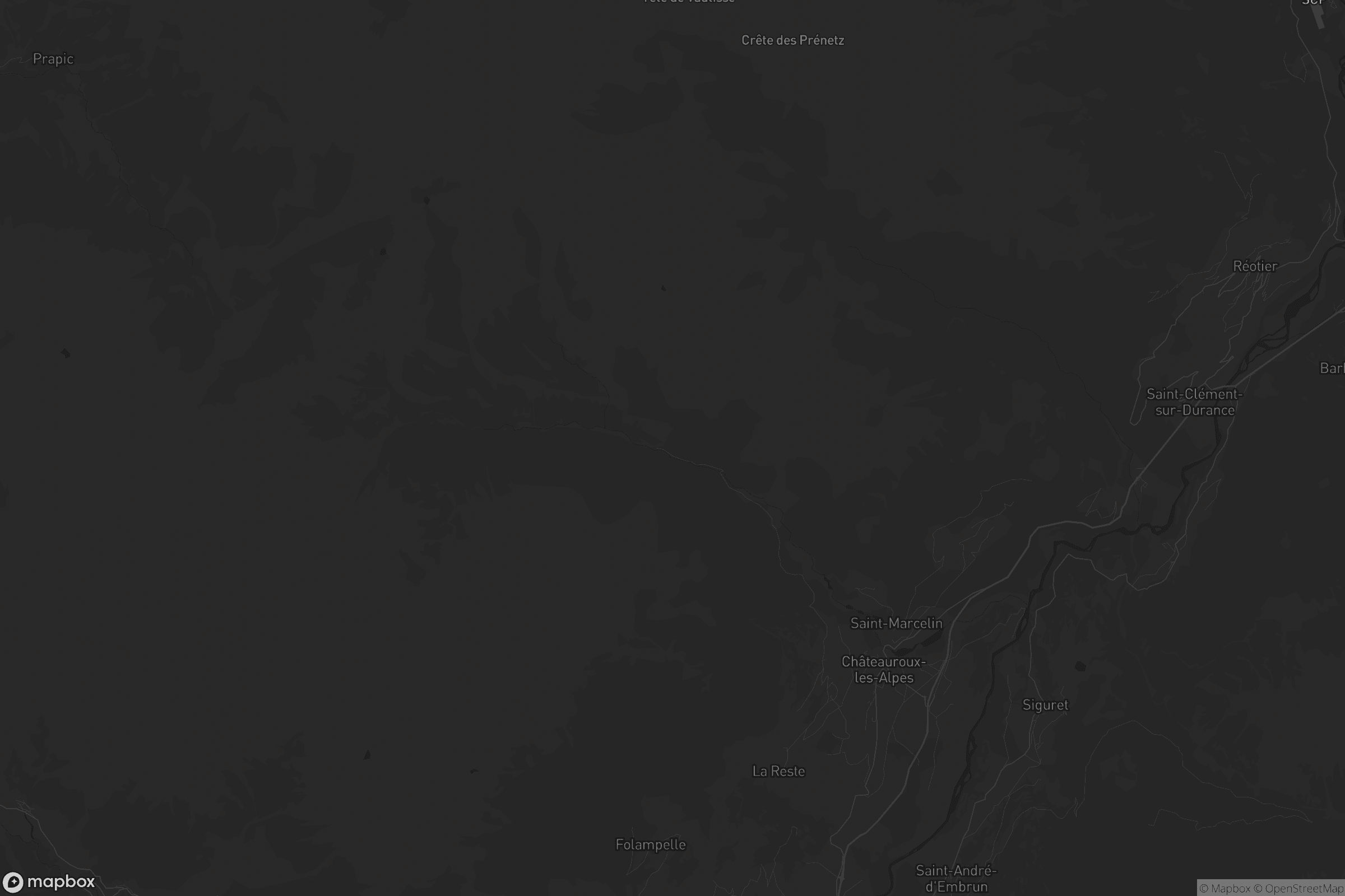 Carte de Châteauroux-les-Alpes