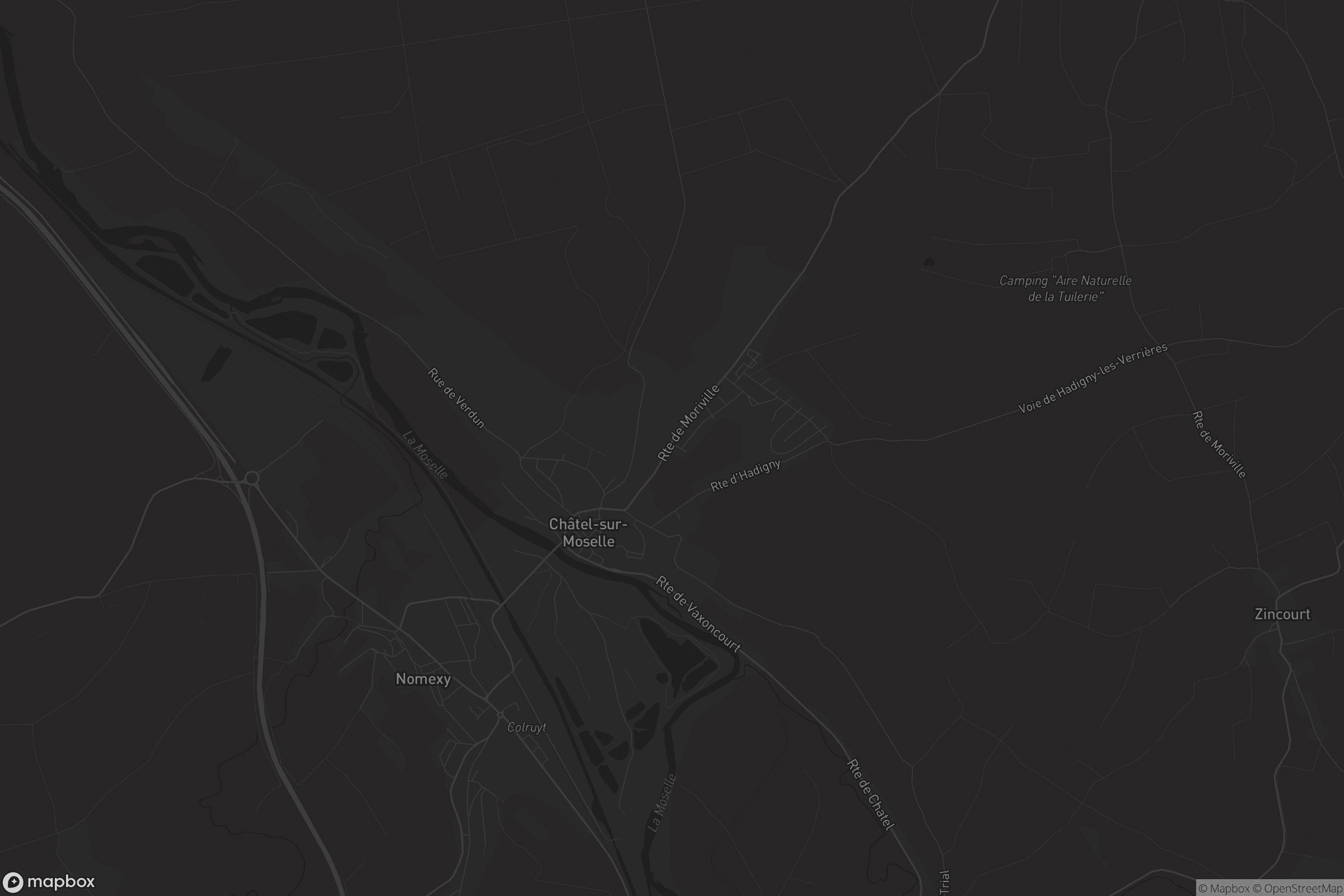 Carte de Châtel-sur-Moselle