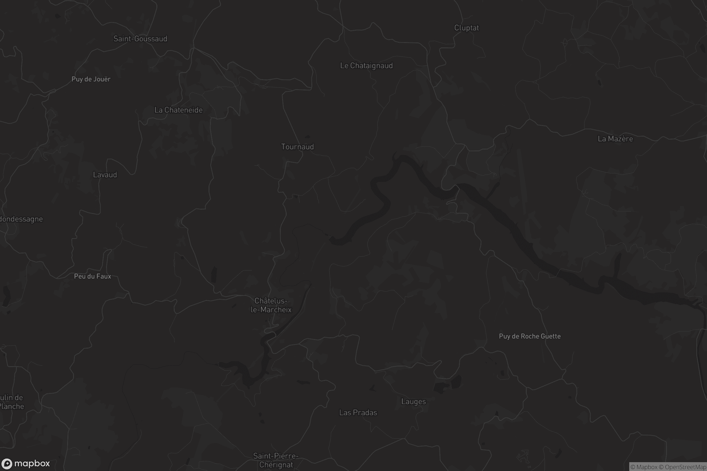 Carte de Châtelus-le-Marcheix