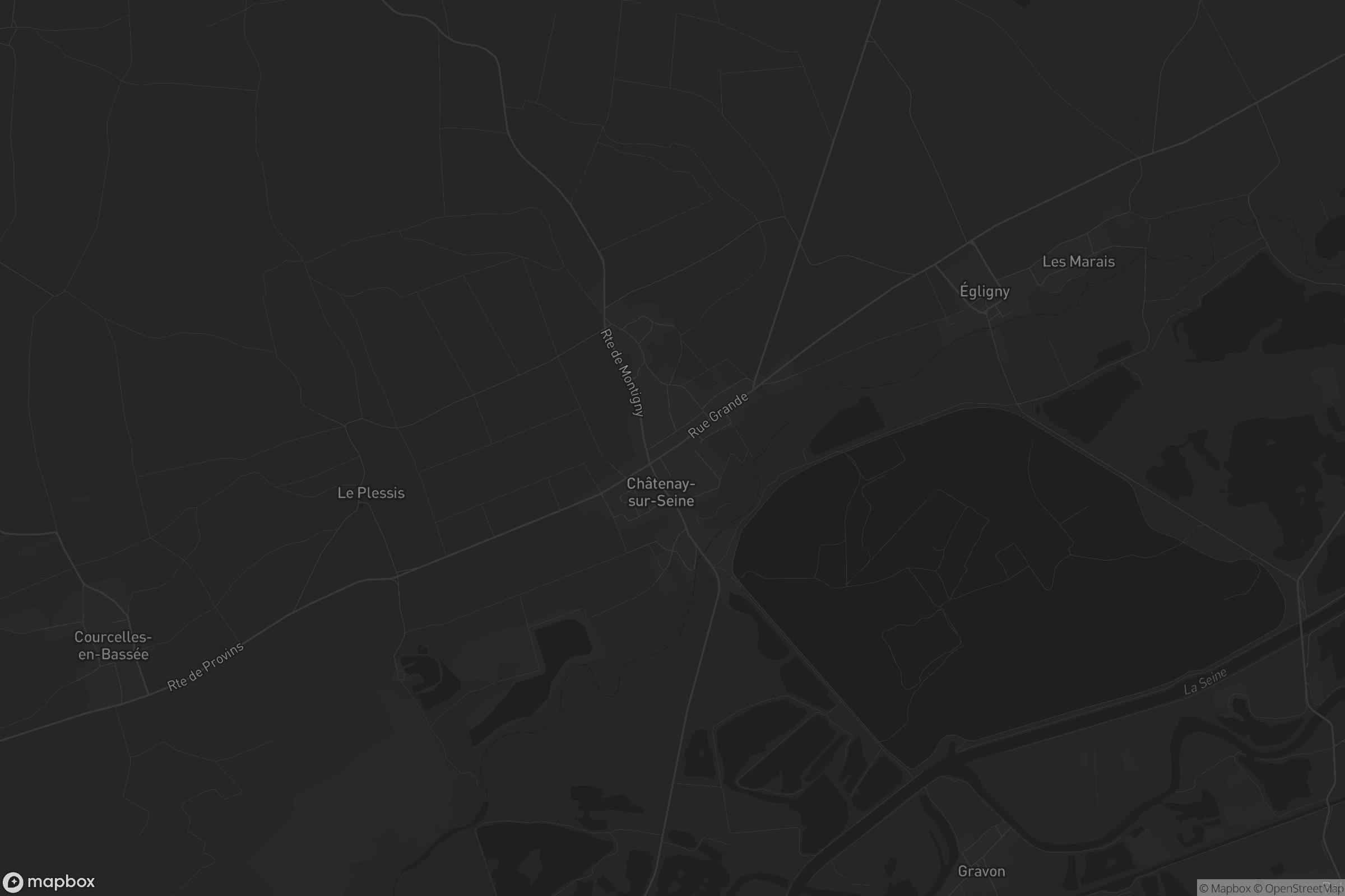 Carte de Châtenay-sur-Seine