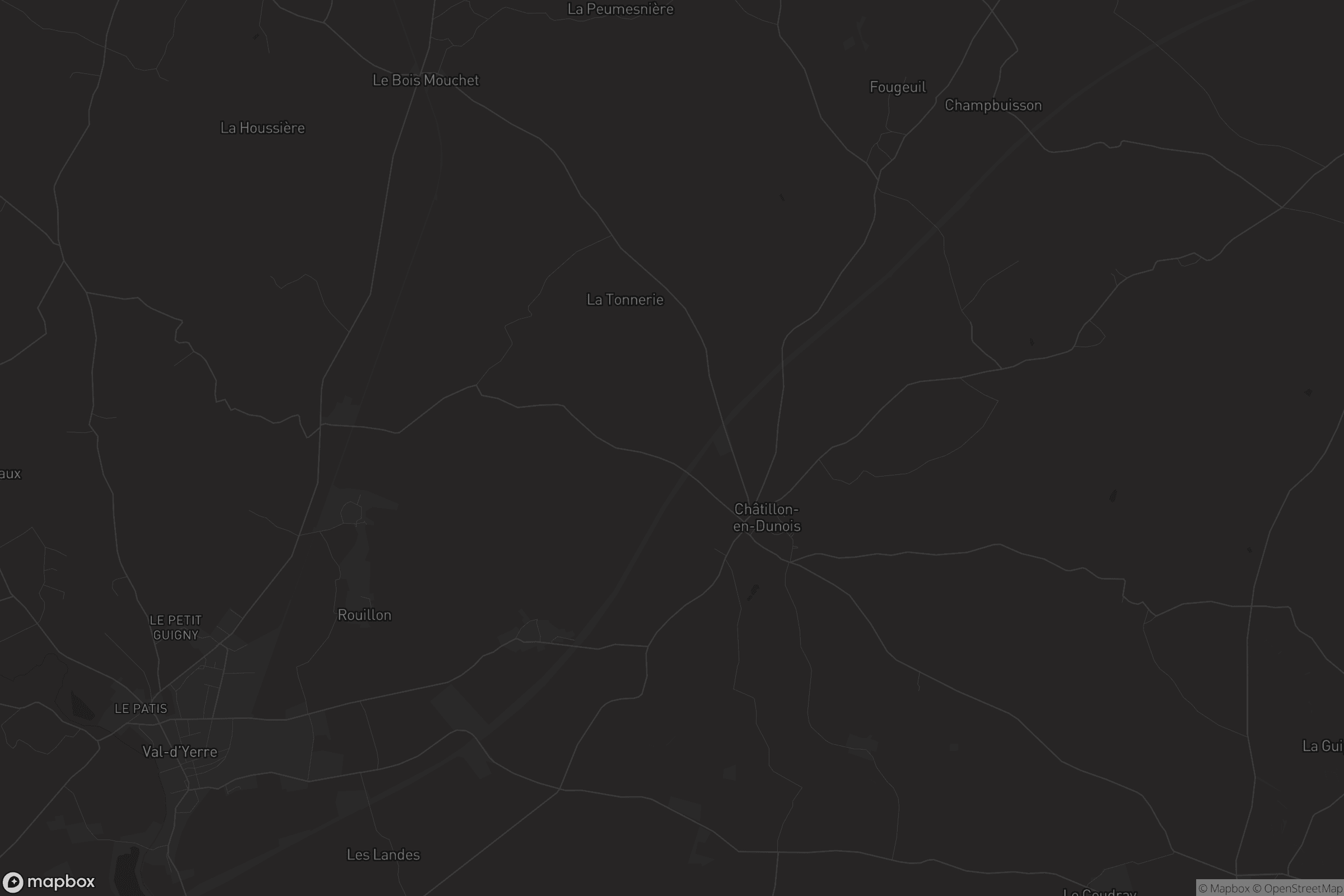 Carte de Châtillon-en-Dunois