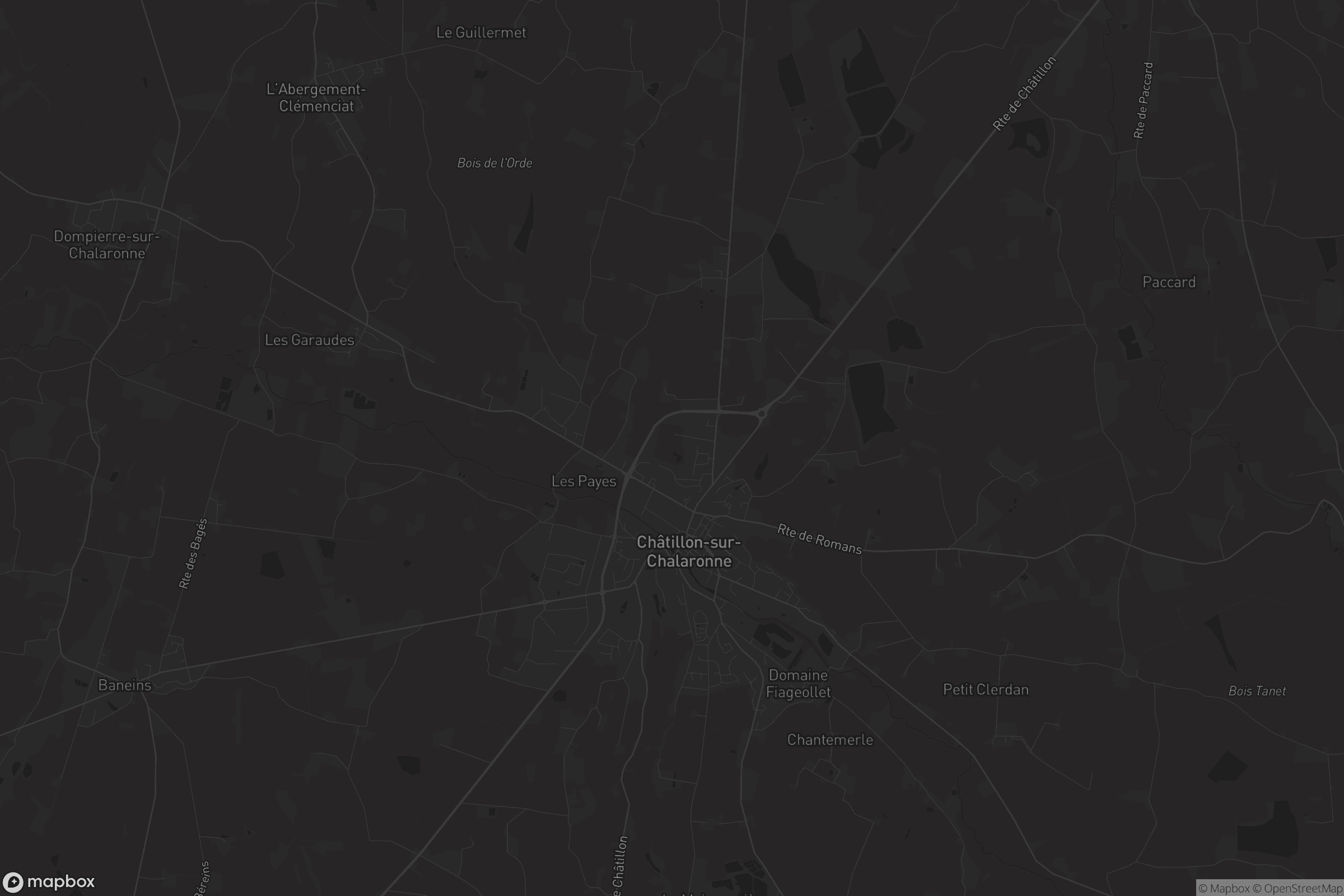 Carte de Châtillon-sur-Chalaronne