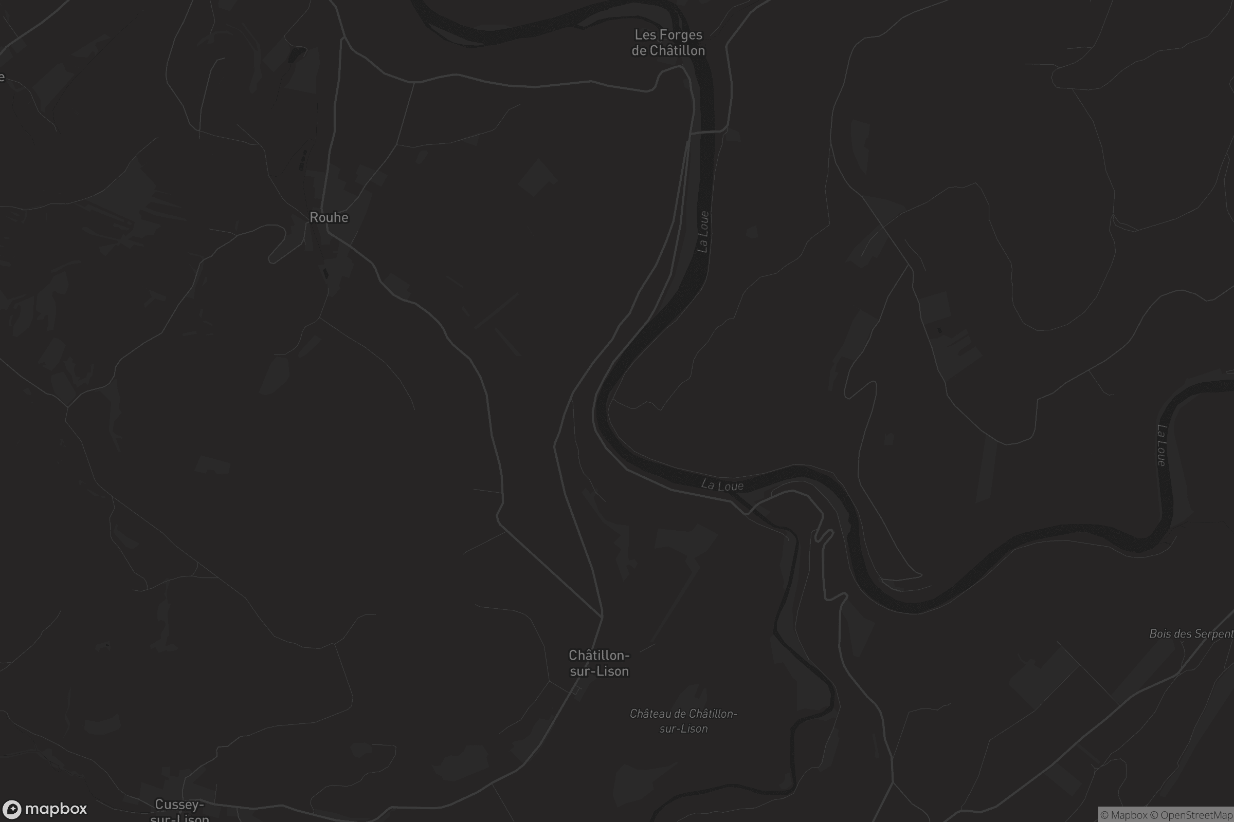 Carte de Châtillon-sur-Lison