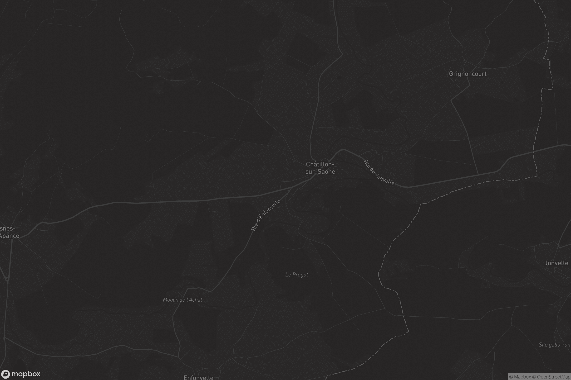 Carte de Châtillon-sur-Saône