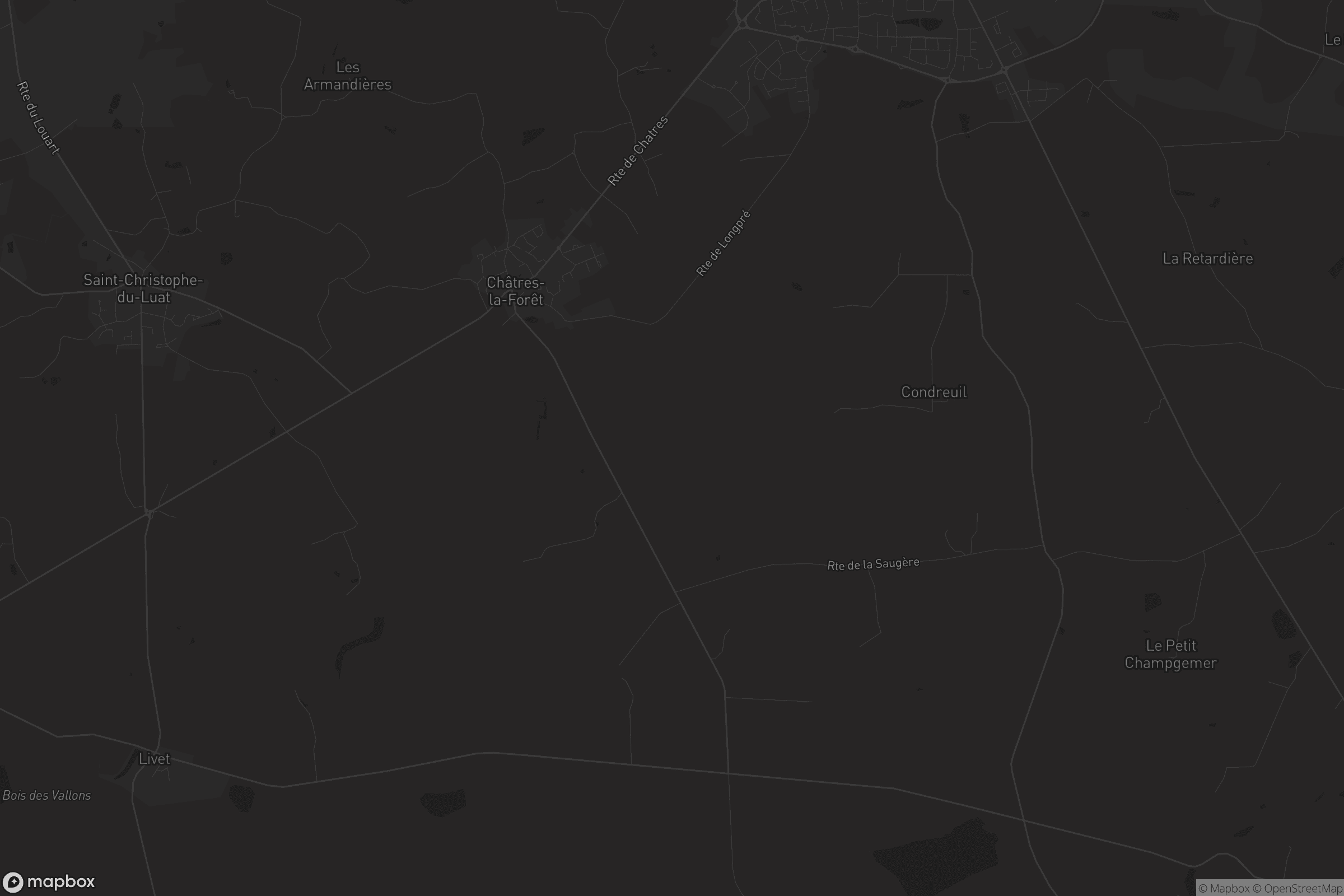 Carte de Châtres-la-Forêt