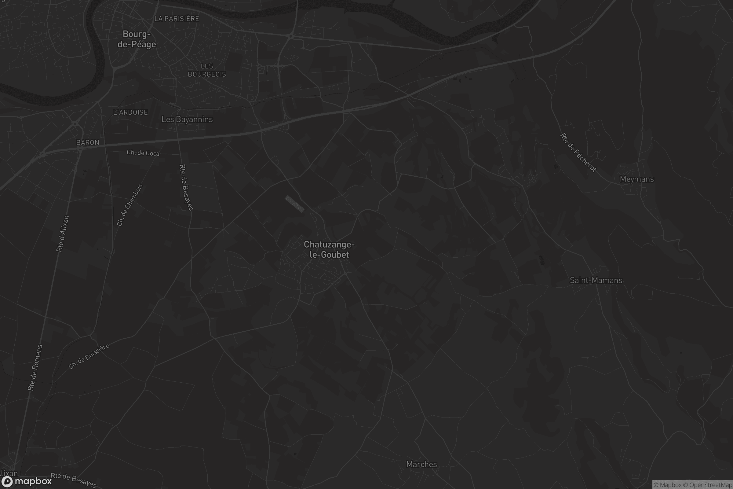 Carte de Chatuzange-le-Goubet