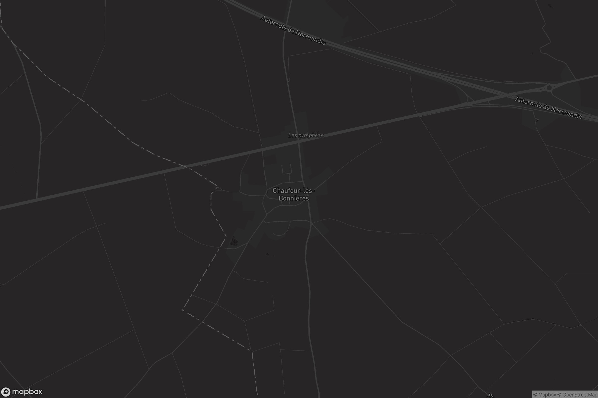 Carte de Chaufour-lès-Bonnières