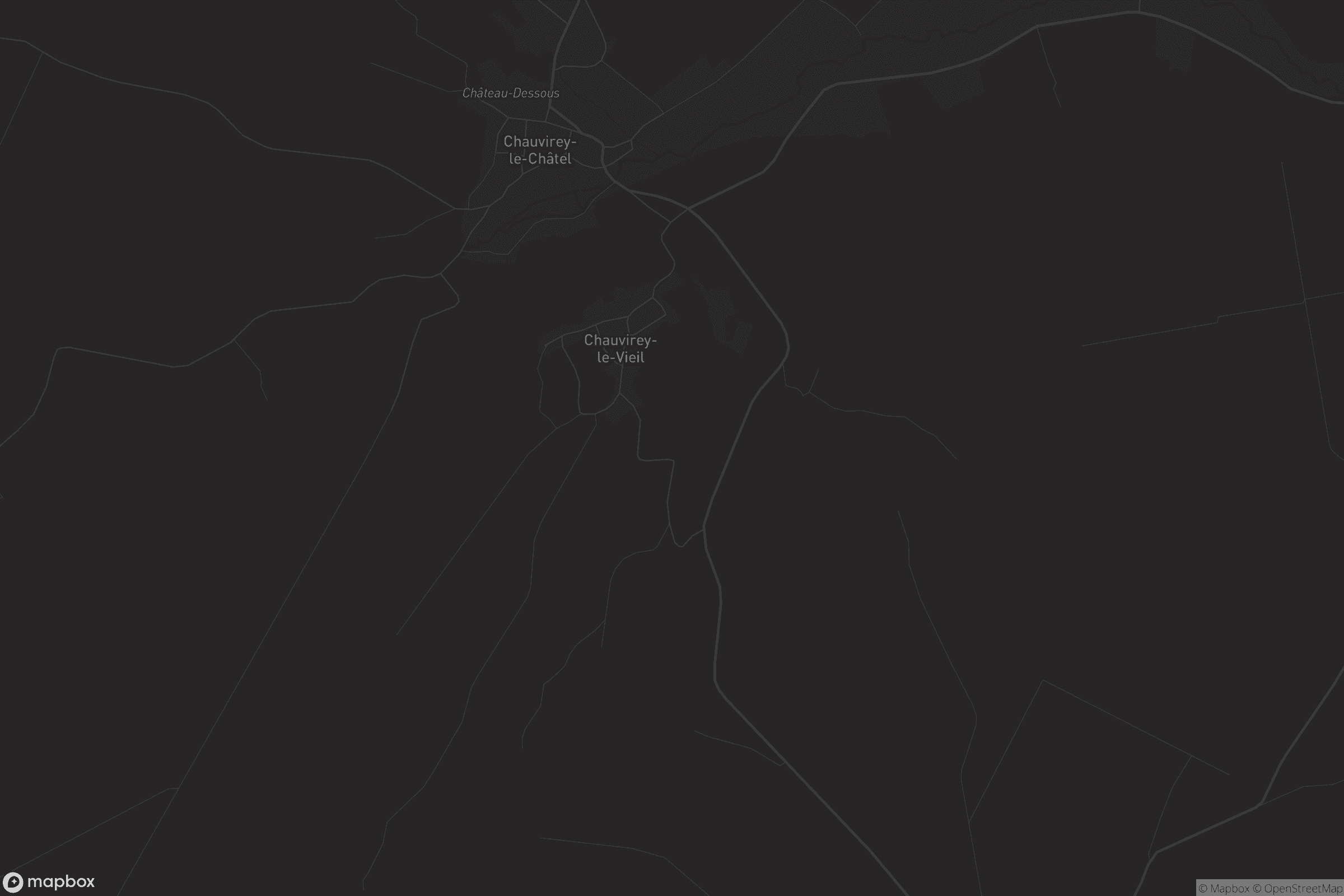 Carte de Chauvirey-le-Vieil