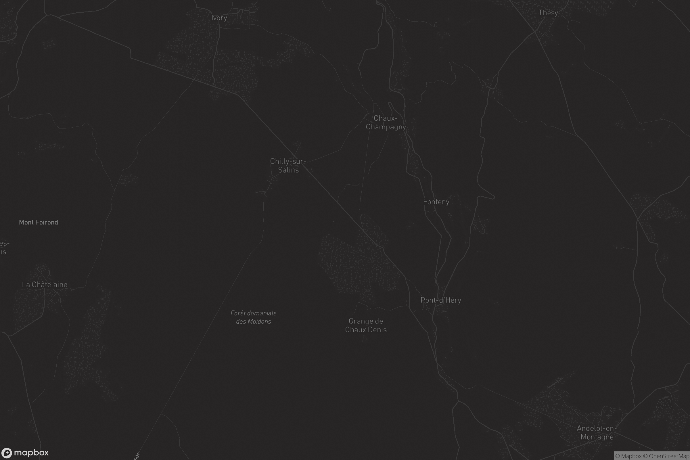 Carte de Chaux-Champagny