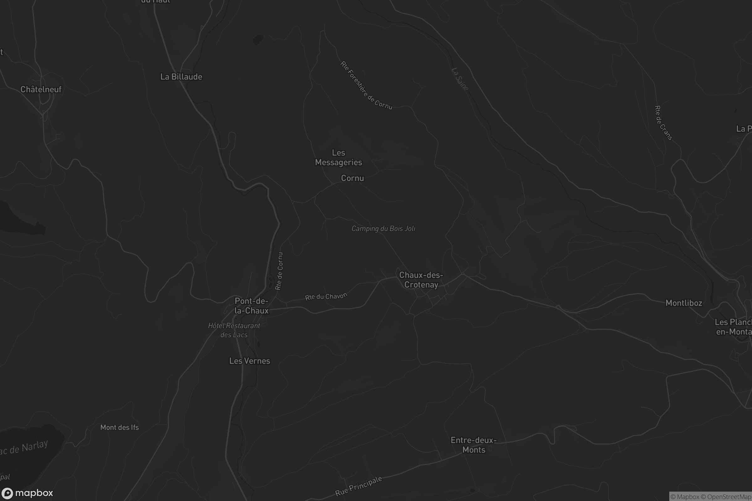 Carte de Chaux-des-Crotenay