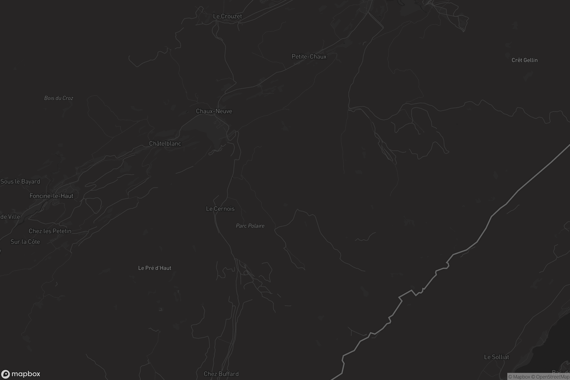 Carte de Chaux-Neuve