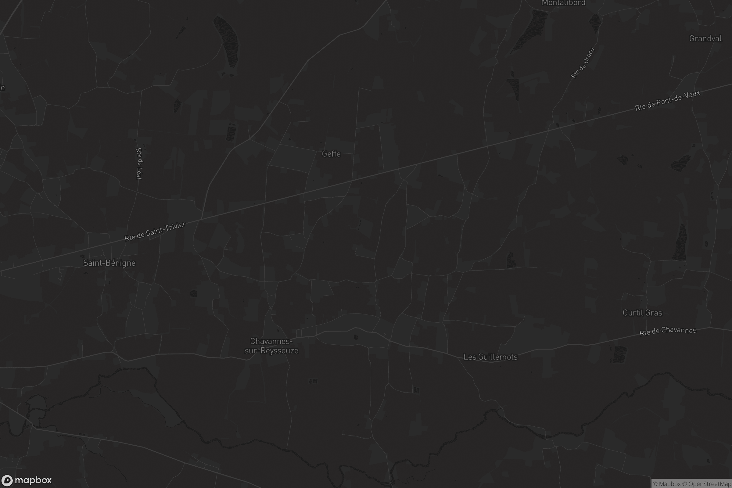 Carte de Chavannes-sur-Reyssouze